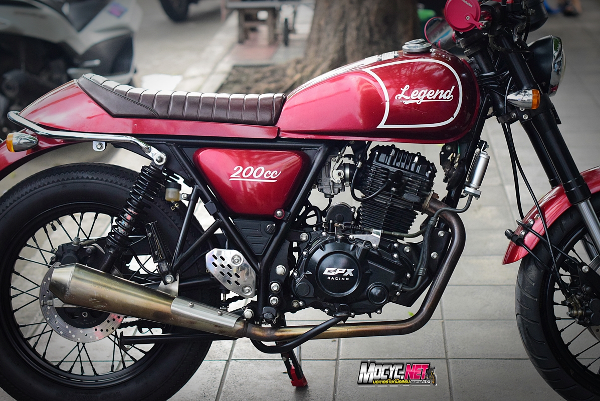 (( ขายแล้วครับ )) legend 200 สีแดง แต่งสวยตามรูป