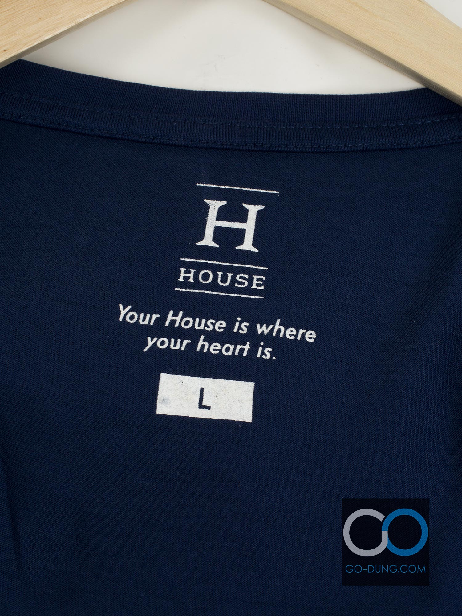 เสื้อยืดมือสอง HOUSE : SUMMER PARTY ALL DAY LONG RELAXING COOL CLUBBING ผ้า 100 คอตตอน