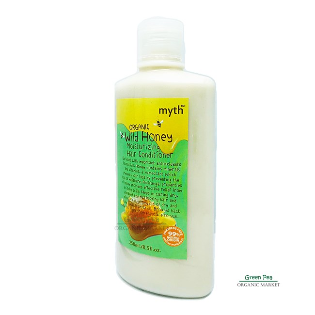 มิธ ครีมนวดผม น้ำผึ้งป่าออแกนิก 250มล. Myth Organic Wild Honey with moisturing Hair conditioner