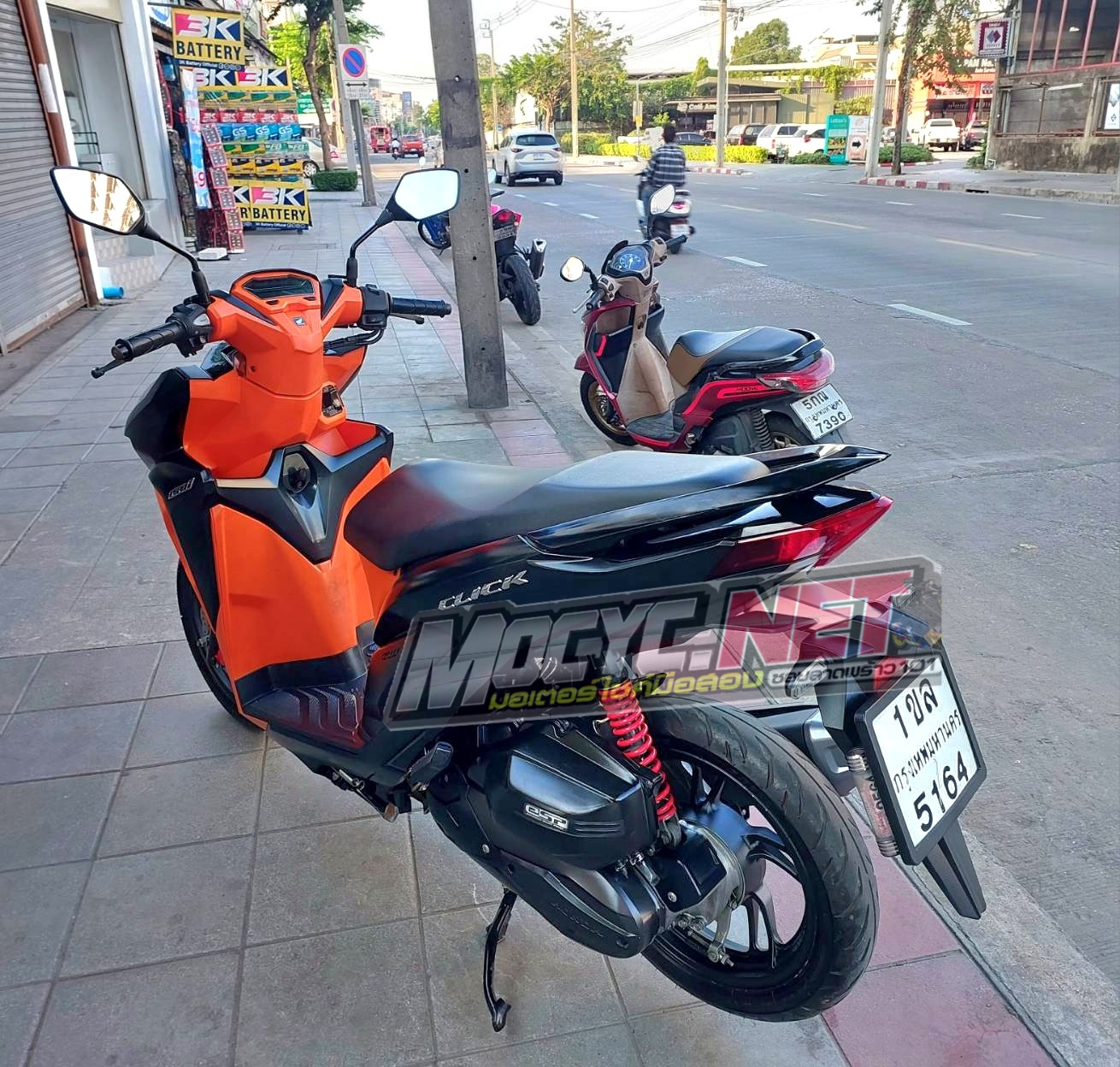 (ปิดการขายครับ) click 150 i สีดำส้ม กุญแจเตาแก๊ส จดทะเบียน63