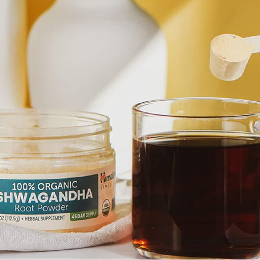 Himalaya Since 1930 Organic Ashwagandha Root Powder โสมอินเดีย แบบผง 3 ชนิด โรยกับเมนูอาหาร หรือชงดื่มได้