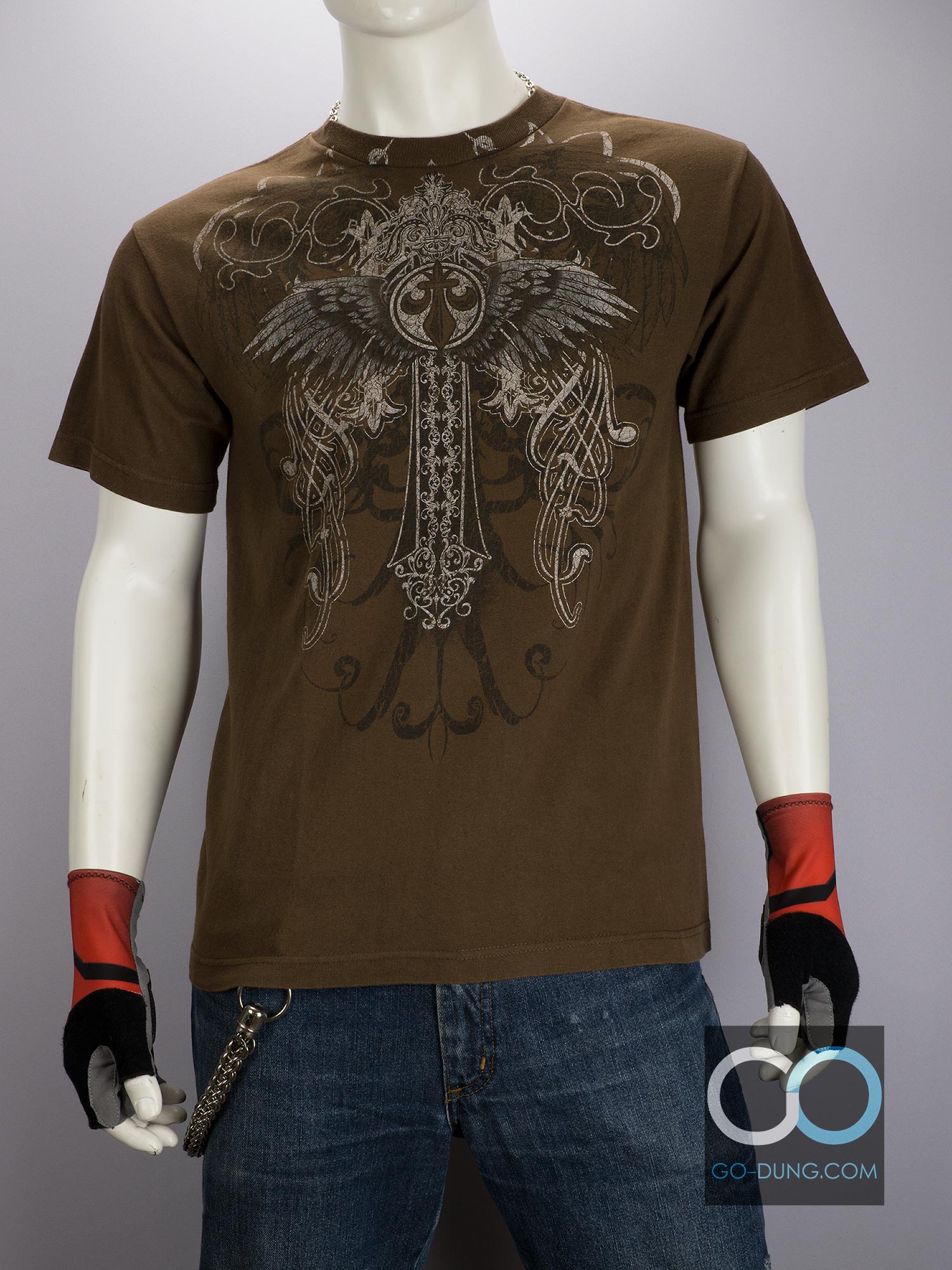 เสื้อยืดมือสอง ผ้า 100 คอตตอน ยี่ห้อ APOSTASY