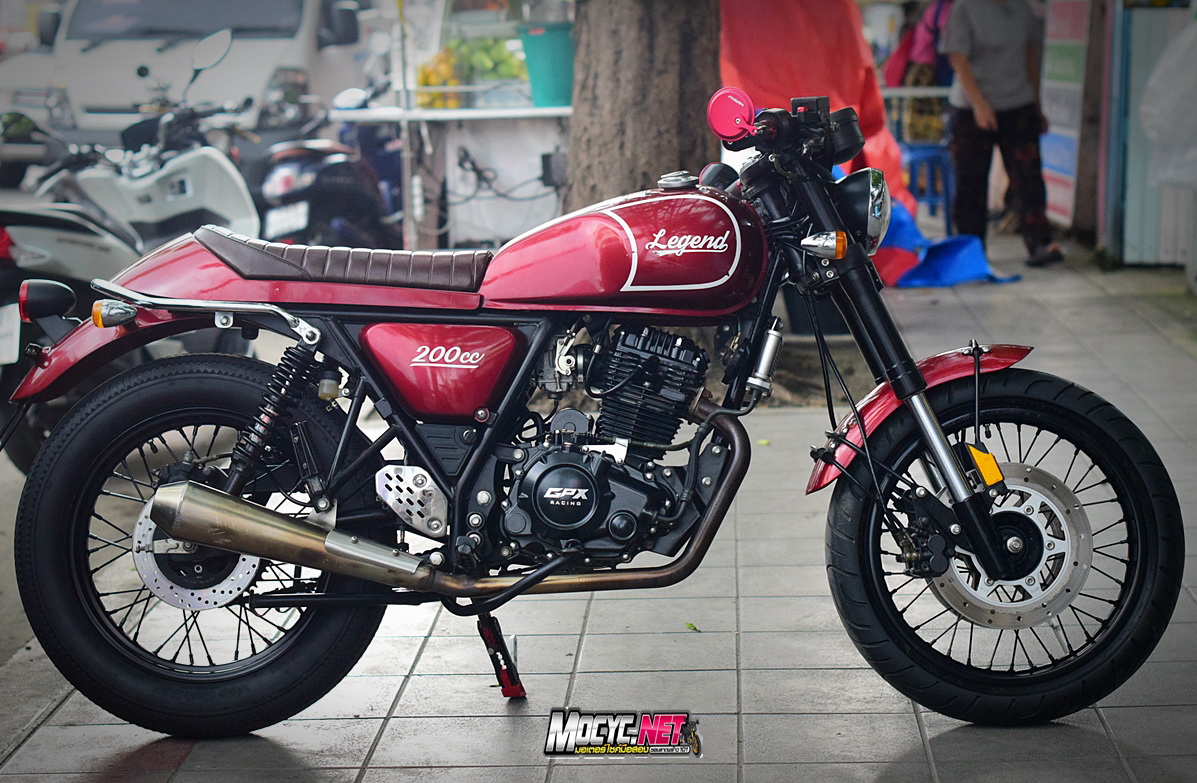 (( ขายแล้วครับ )) legend 200 สีแดง แต่งสวยตามรูป