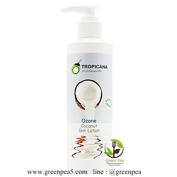 โลชั่นบำรุงผิวน้ำมันมะพร้าว สูตร NON PARABEN กลิ่น OZONE ขนาด 200 ML