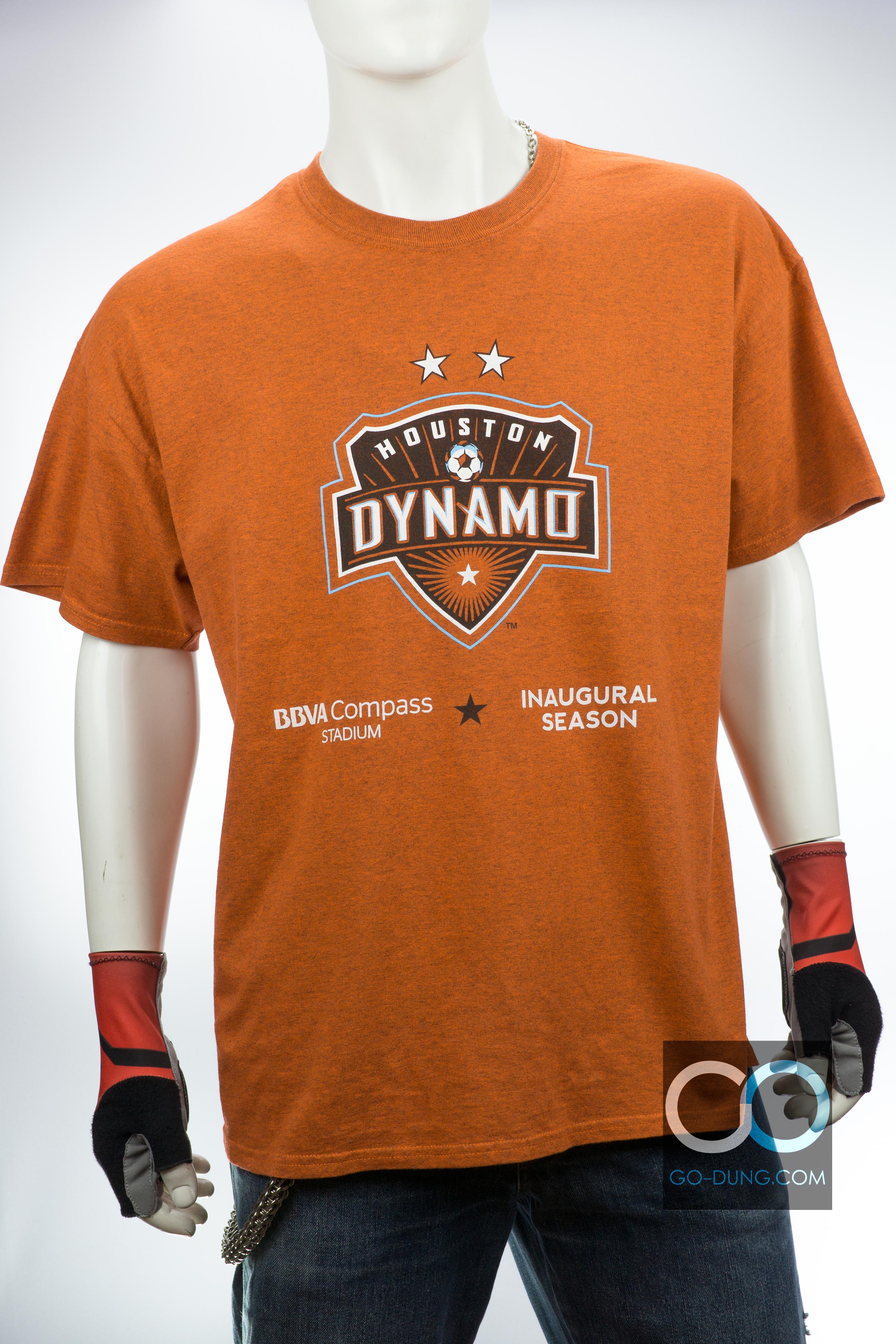 เสื้อ USA แท้ GILDAN : HOUSTON DYNAMO ผ้าผสม 90/10