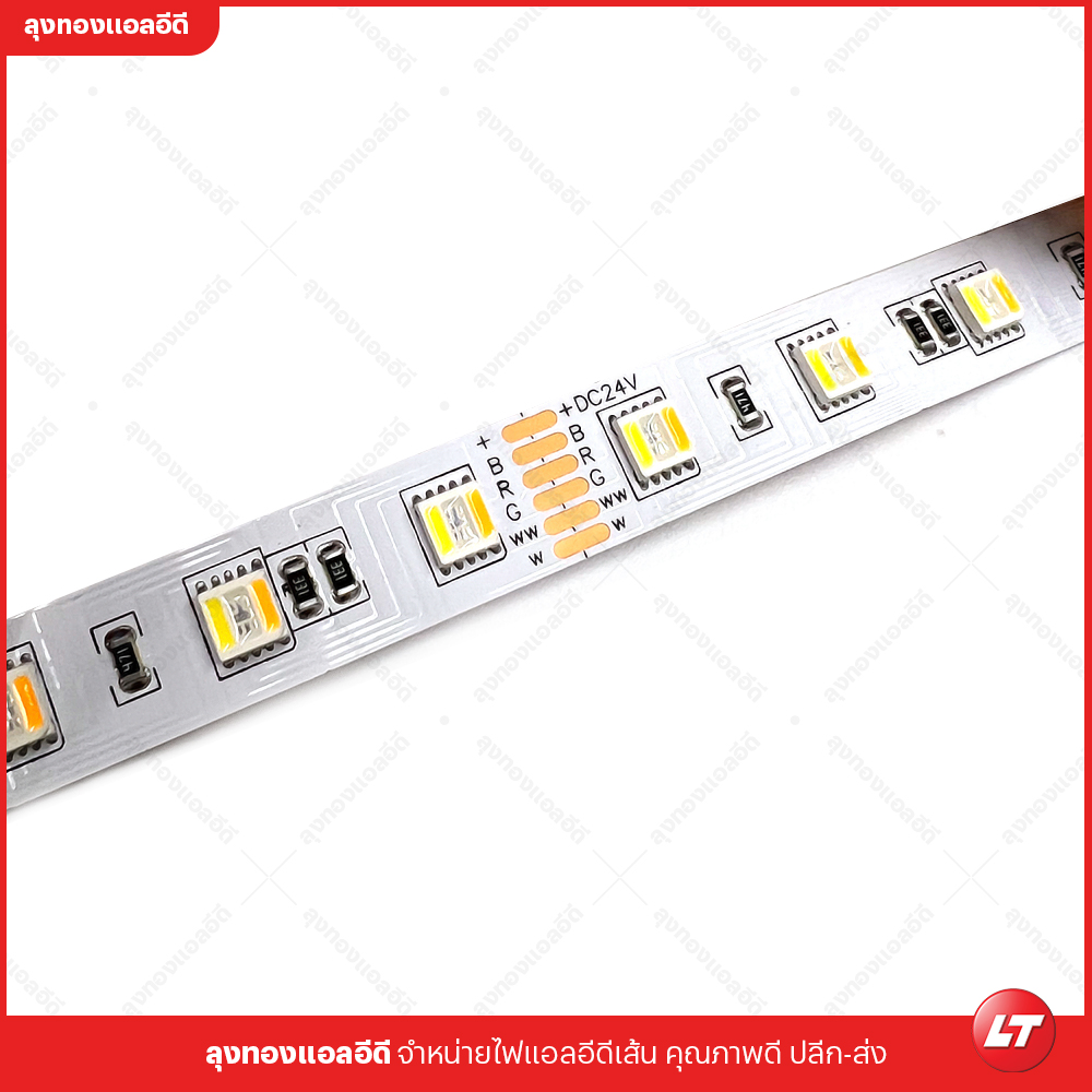 PROMAX ไฟเส้น LED RGB+CCT 5in1 24v เปลี่ยนสี และมีแสงขาว/วอร์มไวท์ ในตัว