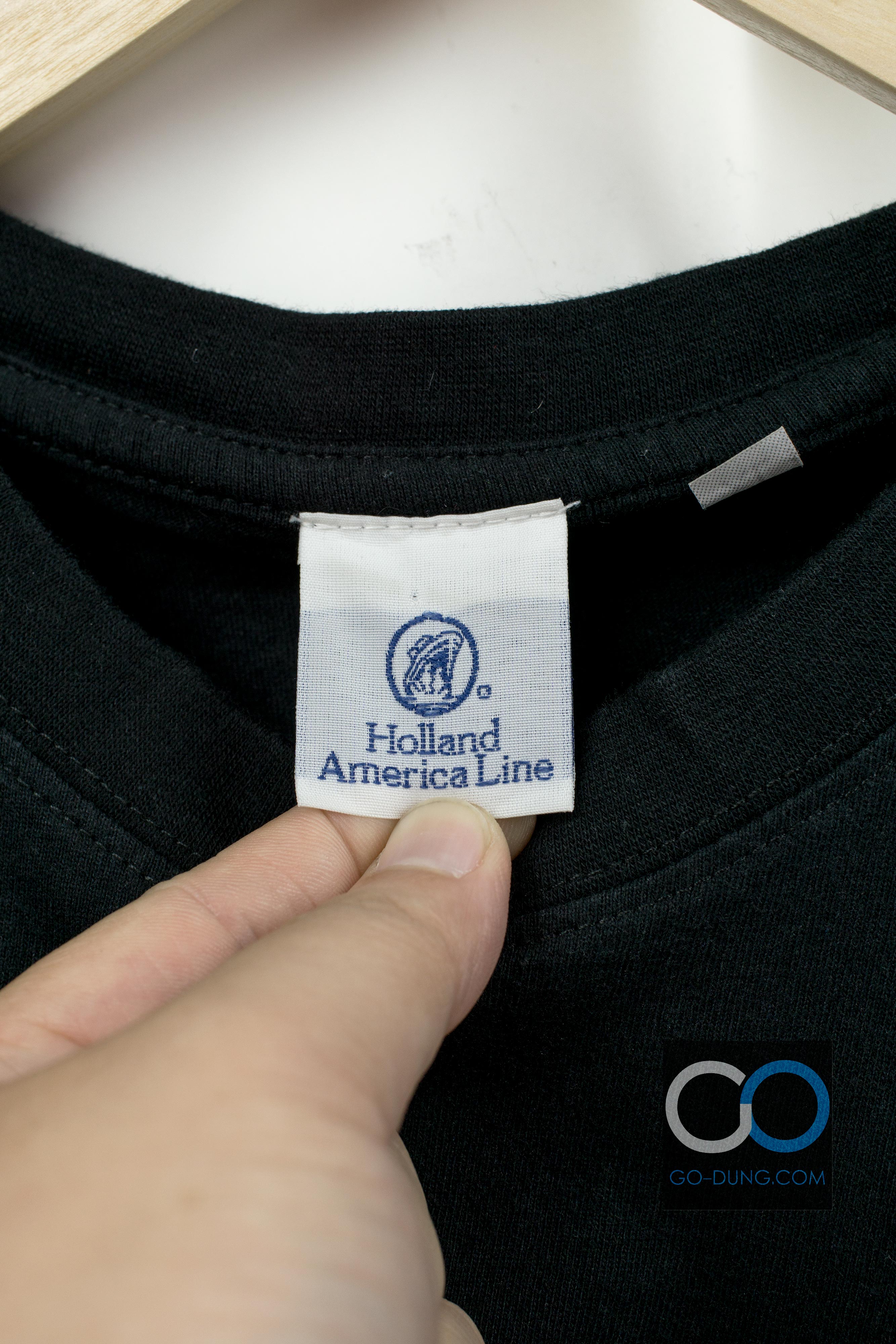 เสื้อ USA วินเทจ HOLLAND AMERICAN LINE : ALASKA THE LAST FRONTIER ผ้า 100 คอตตอน