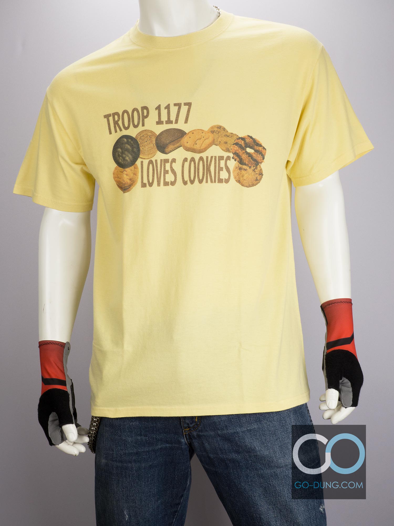 เสื้อยืดมือสอง TROOP 1177 LOVES COOKIES ผ้า 100 คอตตอน