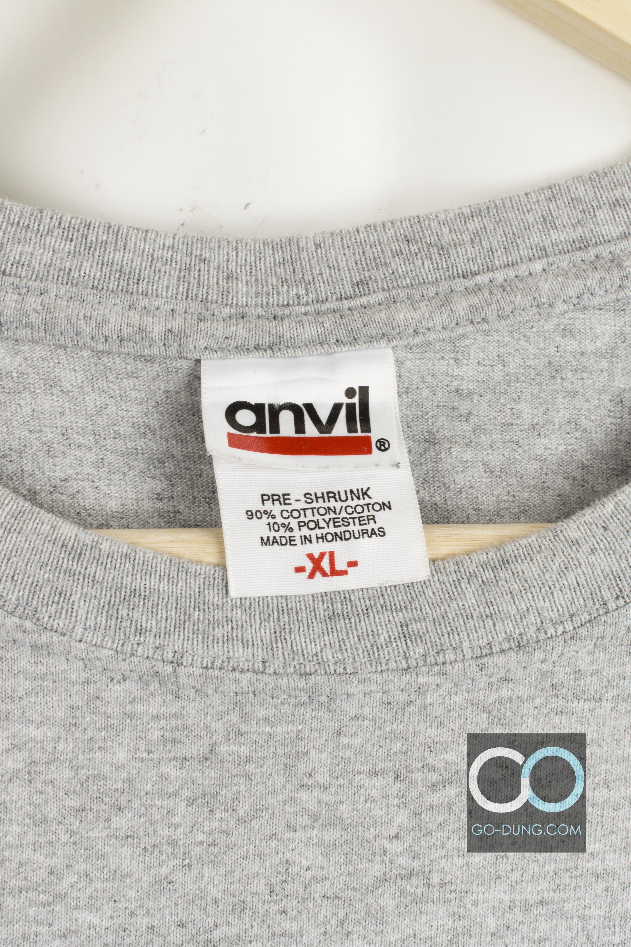เสื้อยืดผ้าบาง วินเทจ ผ้าผสม โพลี ยี่ห้อ ANVIL