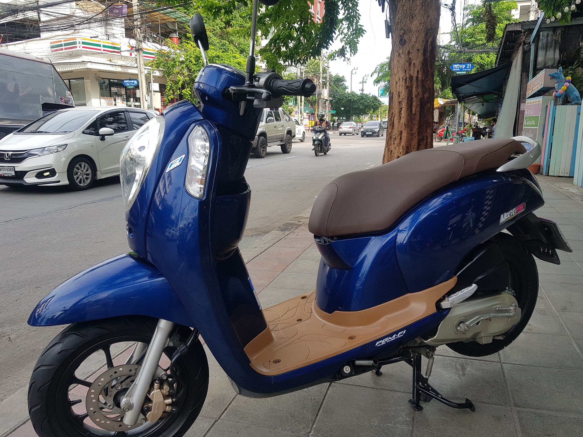 (ปิดการขาย) scoopy สีนํ้าเงิน ตัวท็อป