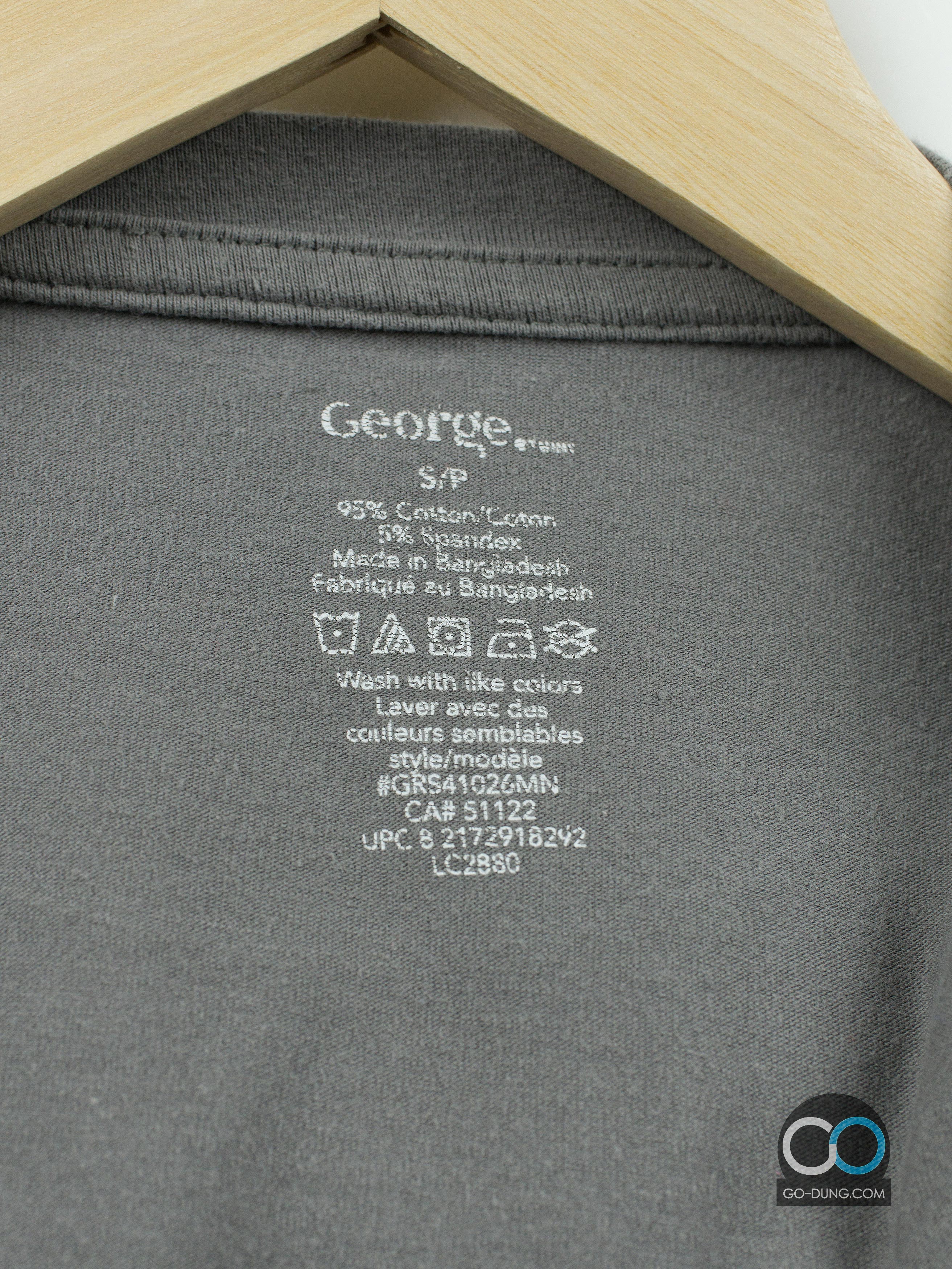 เสื้อยืดมือสอง GEORGE มือสอง สีพื้น ผ้าผสม 95/5