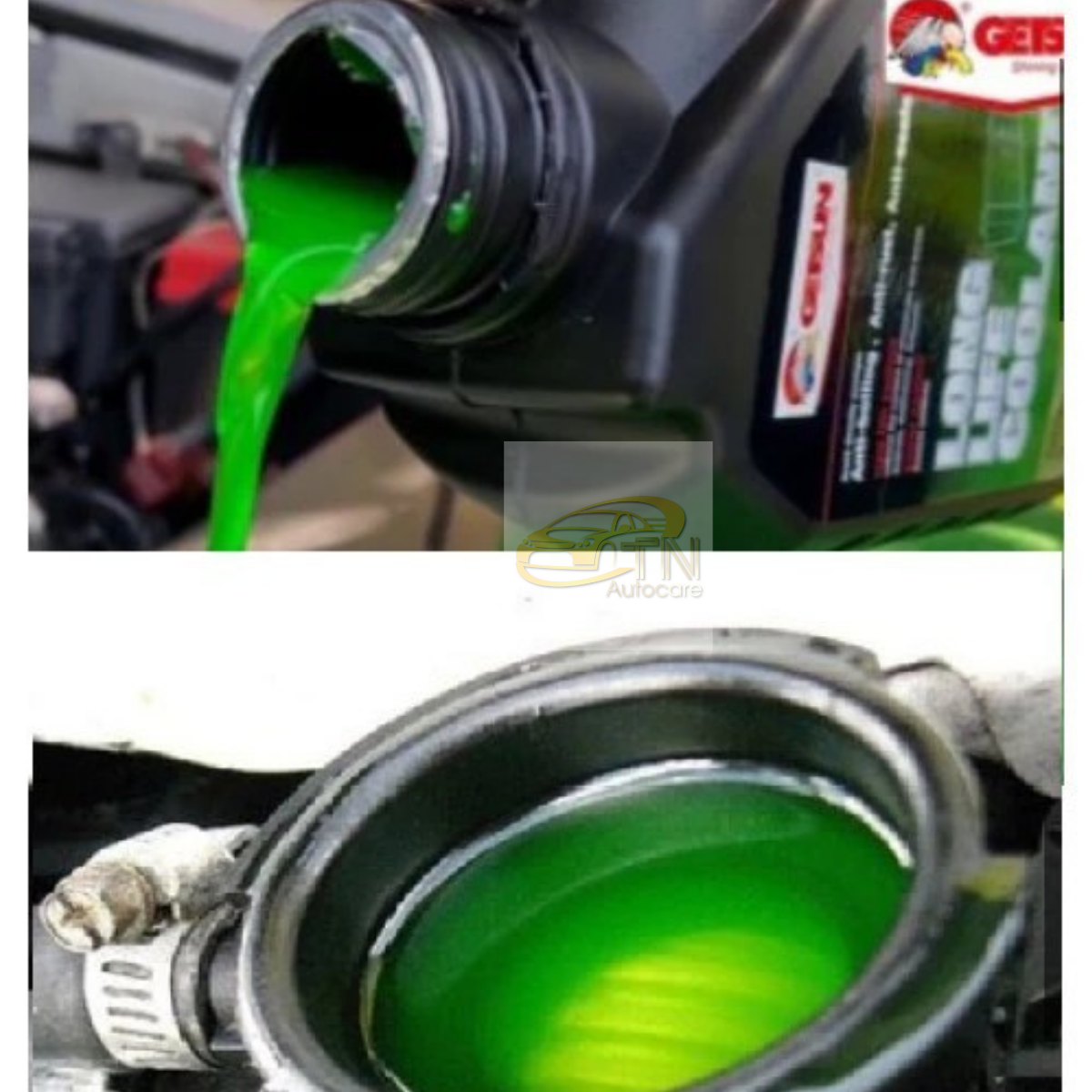 GETSUN Super Long Life Coolant น้ำยาเติมหม้อน้ำ ป้องกันการกัดกร่อน ถ่ายเทความร้อน 1000 ml.