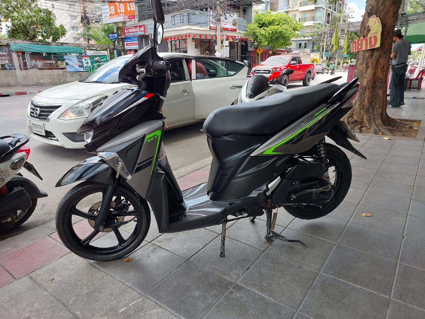 (มัดจำแล้วครับ) yamaha GT สีดำเทา ทะเบียนปี 2560 รถบ้านเอกสารชุดโอนครบ