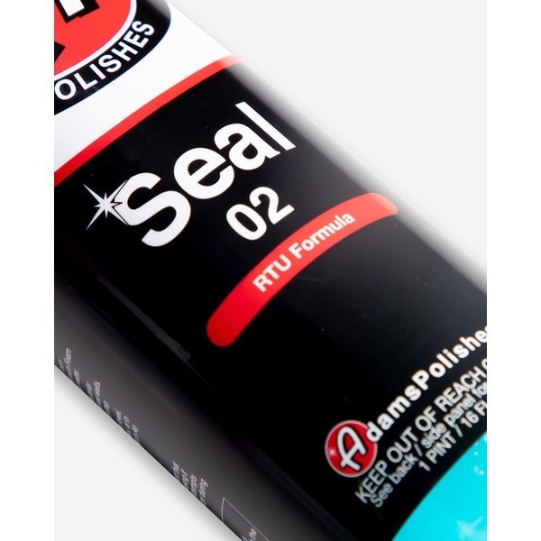 Adam's Seal 02 (16 oz/473 ml) ผลิตภัณฑ์น้ำยา Adam's Seal 02 สำหรับช่วยไล่เม็ดน้ำและเคลือบเงารถยนต์