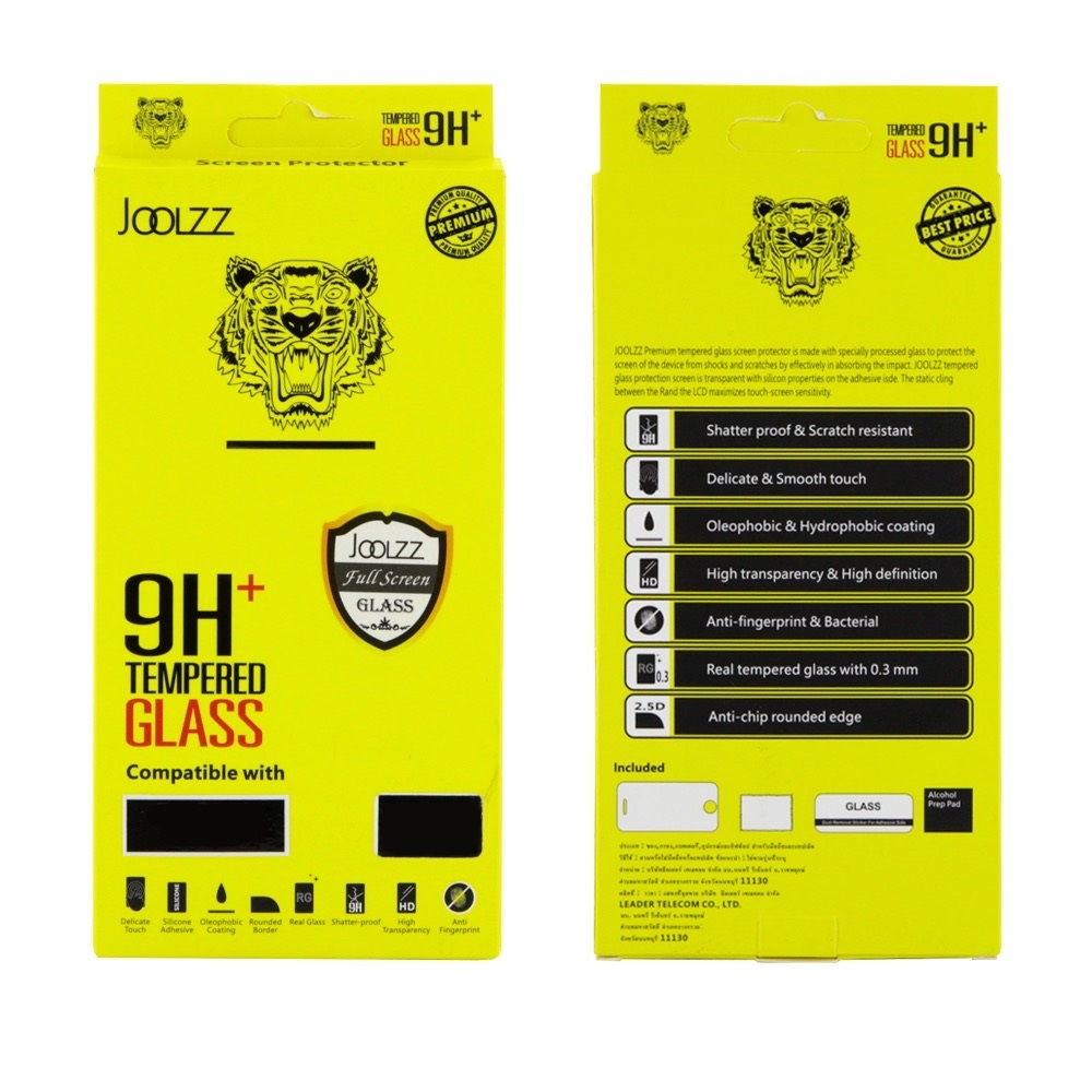 ฟิล์มกาวเต็มจอ JOOLZZ Samsung Galaxy S9 Cover Full Glue **ขาว/ดำ**