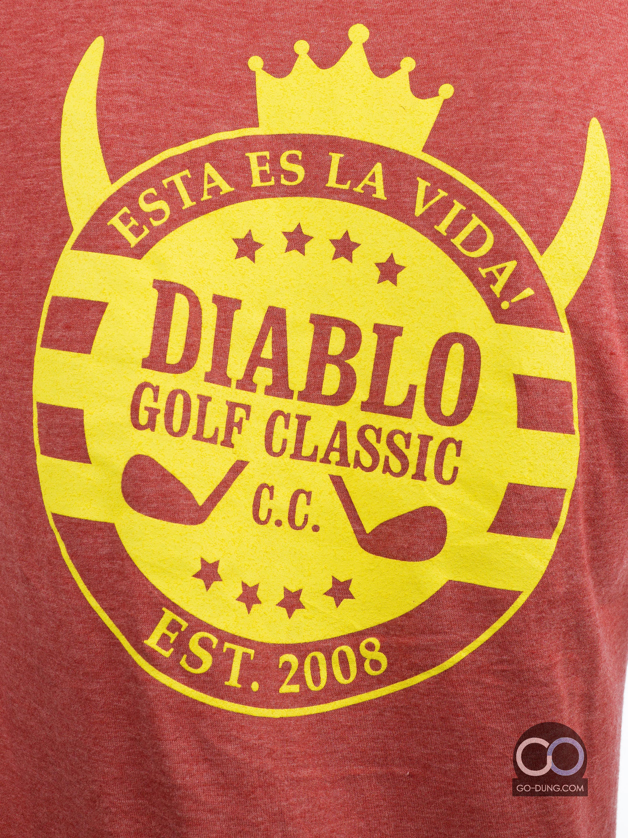เสื้อยืดมือสอง TULTEX : DIABLO GOLF CLASSIC ผ้าบาง ผ้าผสม 35/65