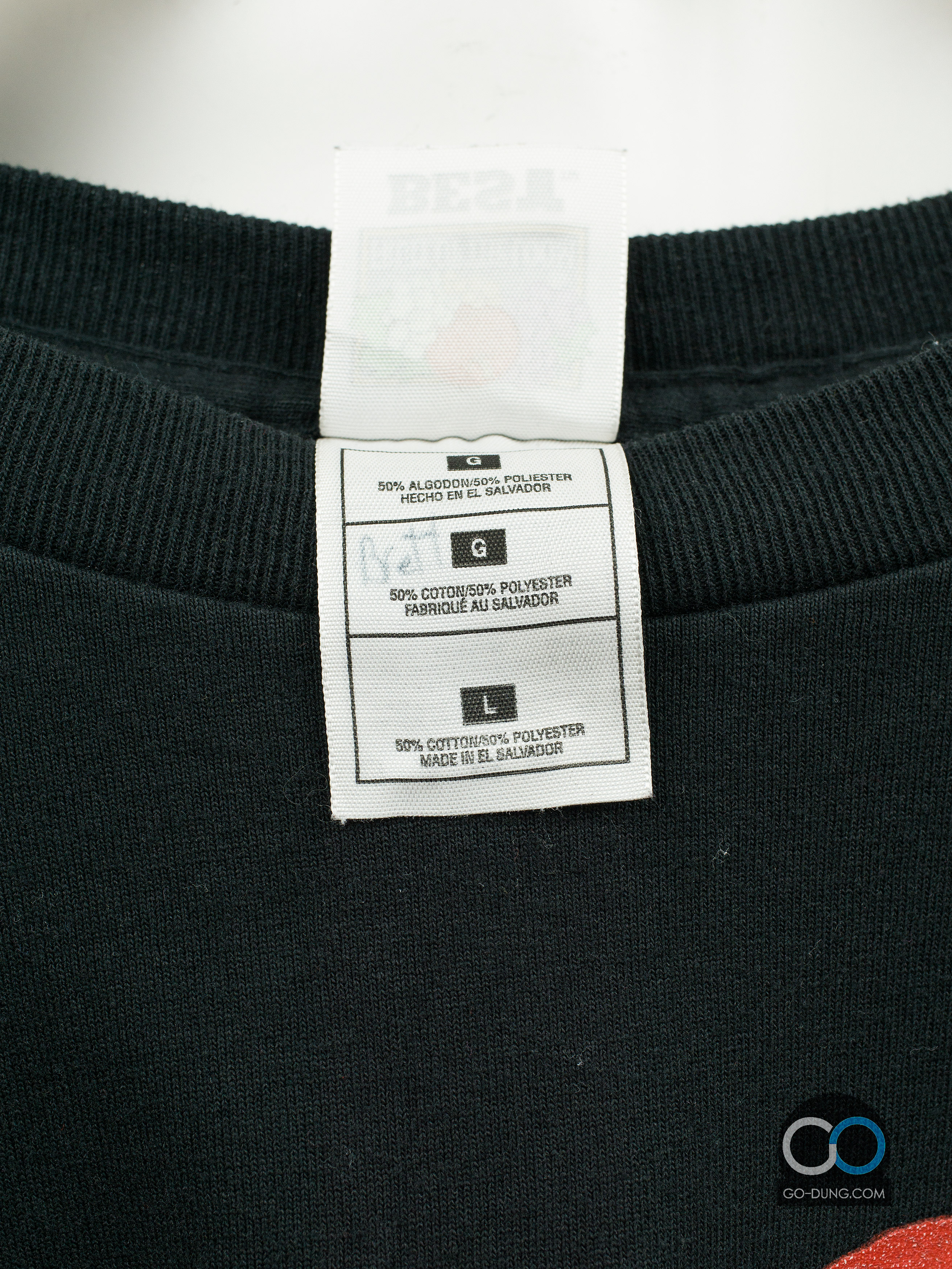 เสื้อยืดมือสอง FRUITT OF THE LOOM : D.A.R.E TO KEEP KIDS OFF DRUGS ผ้าบาง ผ้า 50/50