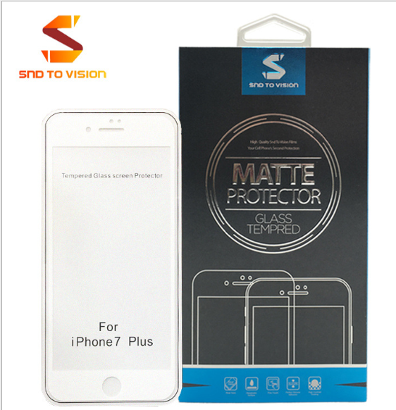 ฟิลม์กระจก IPhone7/I8 (แบบเต็มผิวด้าน ดำ/ขาว ระบุสี) SND TO VISION