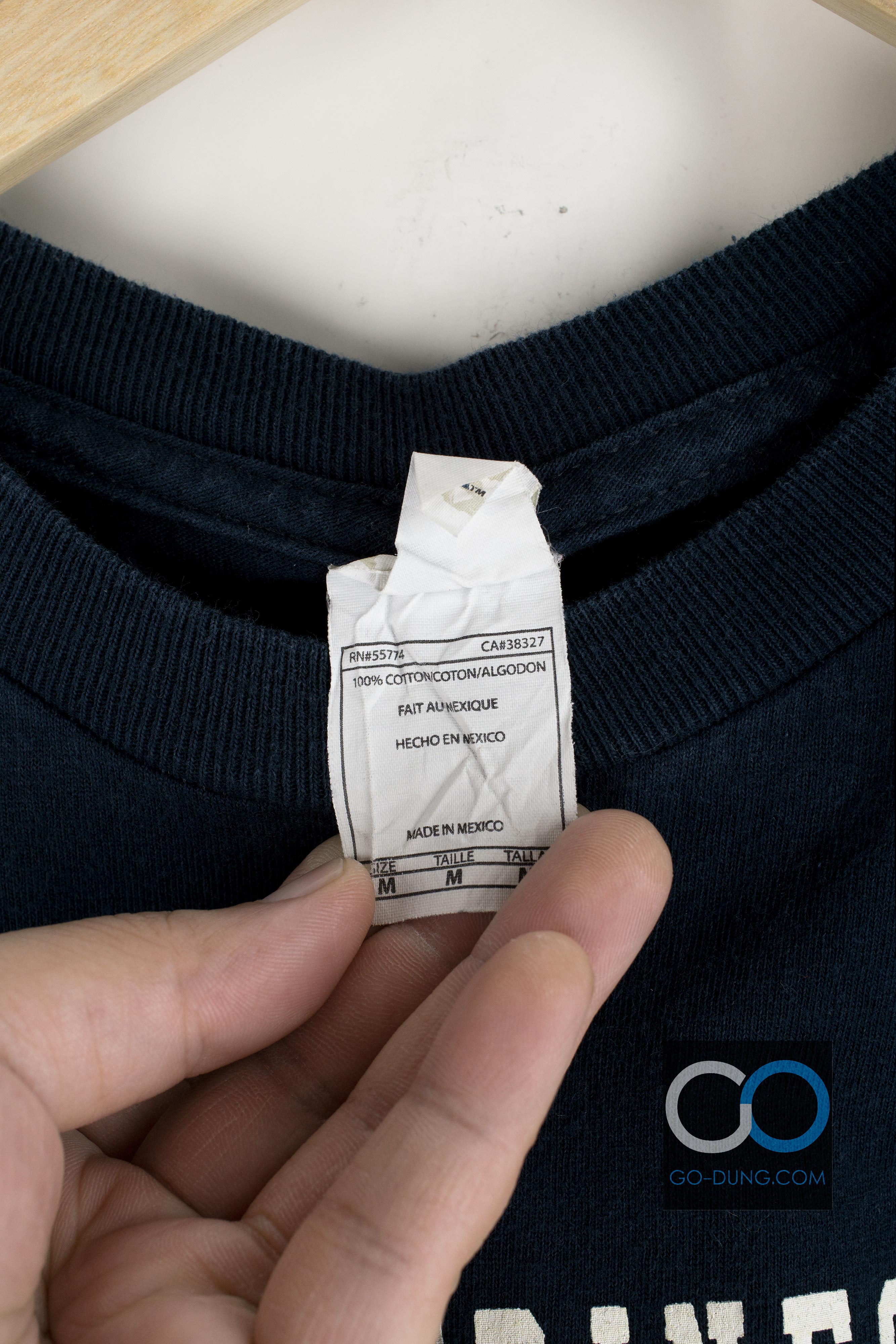 เสื้อยืดอเมริกันฟุตบอลมือสอง TRI-CITY WOVERINES GO BLUE ผ้า 100 คอตตอน ยี่ห้อ ALSTYLE