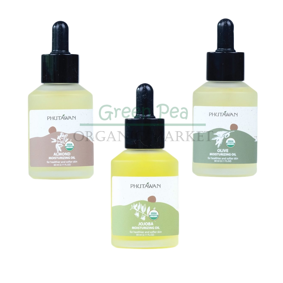 ภูตะวัน น้ำมันธรรมชาติ ออแกนิค 60ml. Moisturizing บำรุงผิว Phutawan Organic Natural Oil , Phutawan oil
