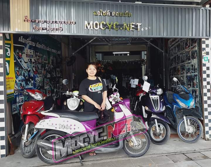 (ปิดการขาย) ประเดิมต้นเดือนขอบคุณลูกค้าที่มาอุดหนุนครับผม Fino เกแยก สีม่วงขาว ของดีหายากอีกแล้วครับท่าน