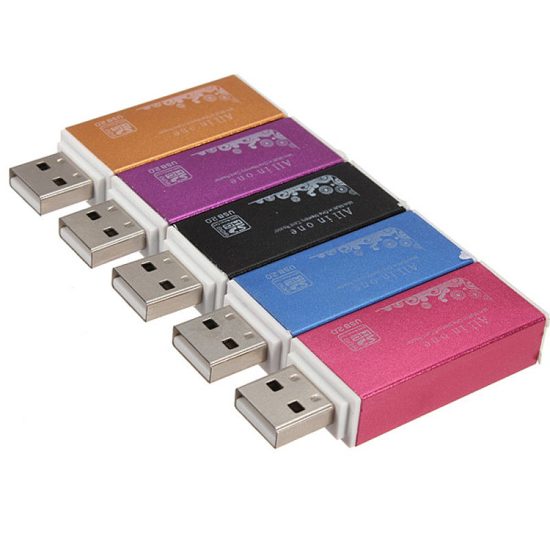การ์ดรีดเดอร์ USB 2.0 All in One Aluminium