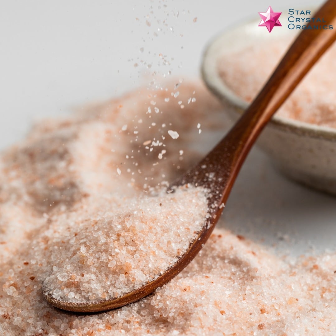 Star Crystal Salt Himalayan Salt (Fine) ขนาด 200 กรัม เกลือหิมาลายันสีชมพู ชนิดป่น (Food Grade) โซเดียมต่ำ มีแร่ธาตุมากกว่า