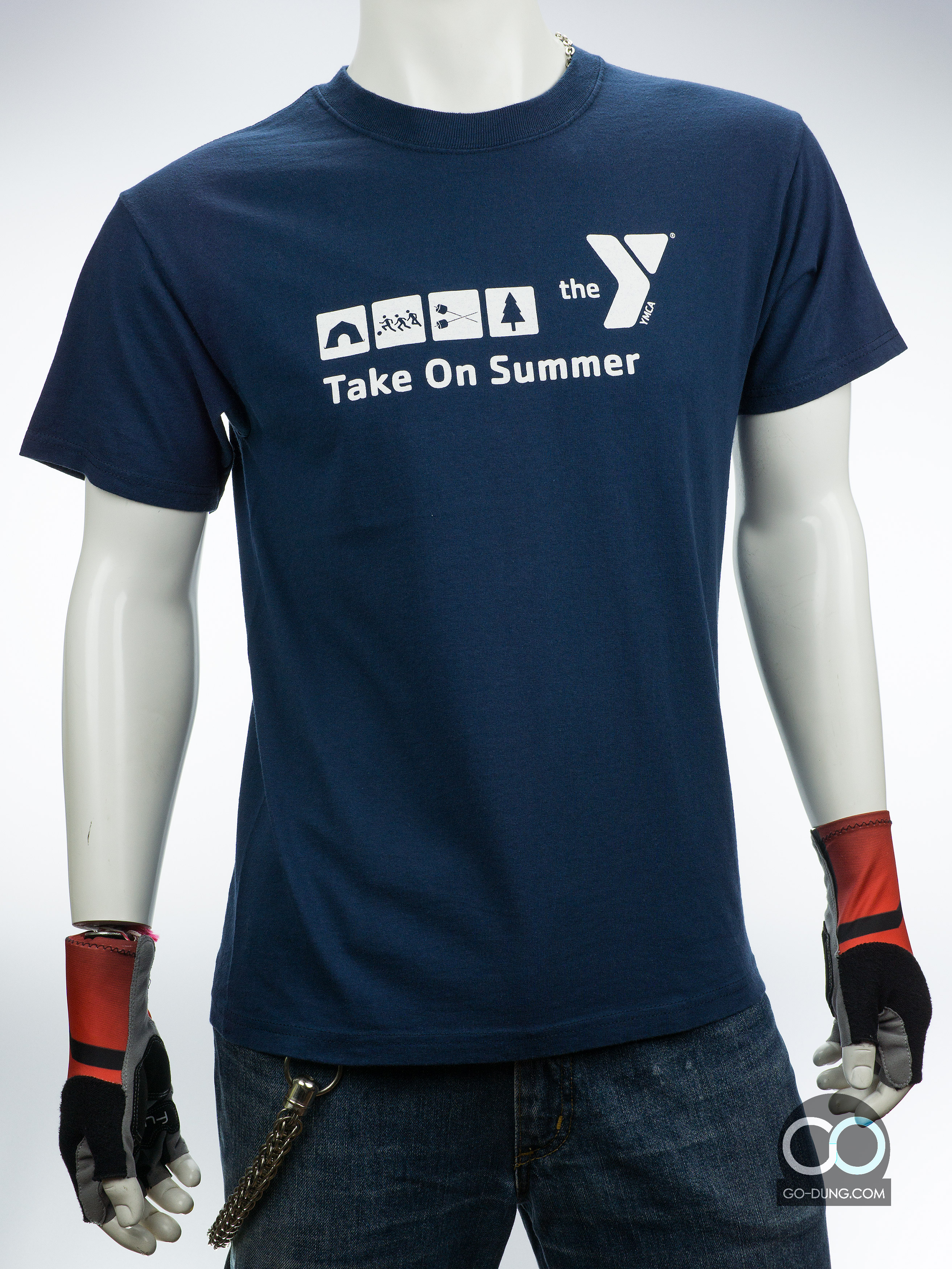 เสื้อยืดมือสอง PORT AND COMPANY : THE YMCA TAKE ON SUMMER ผ้า 100 คอตตอน
