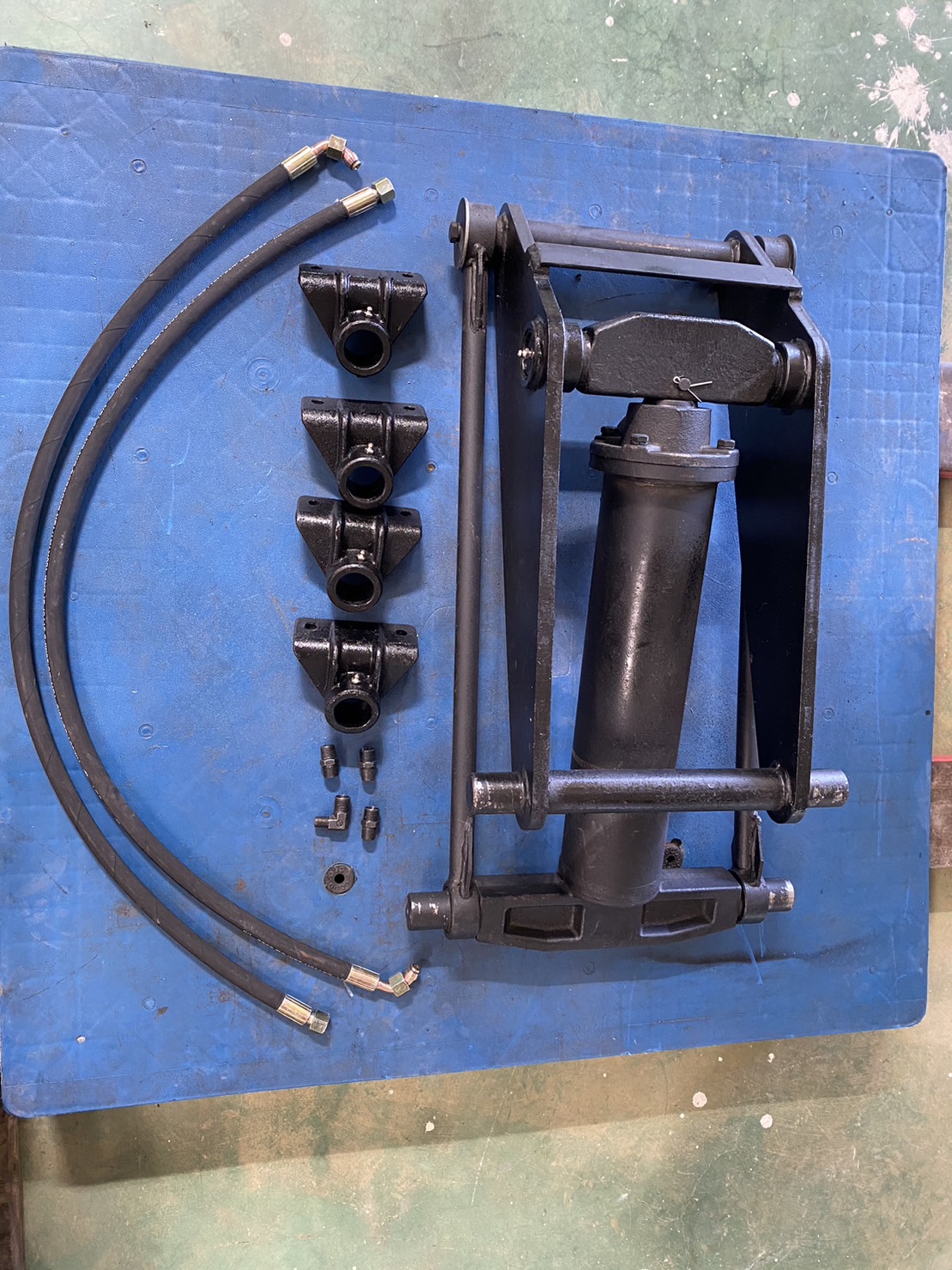 ชุดดั้มพ์ไฮดรอลิค1.5ตัน แกน 50 มม. พร้อมปั้มไฟฟ้า12V ชุดดั้มพ์สำหรับรถเล็ก รถปิคอัพ4x2 รถกระบะ