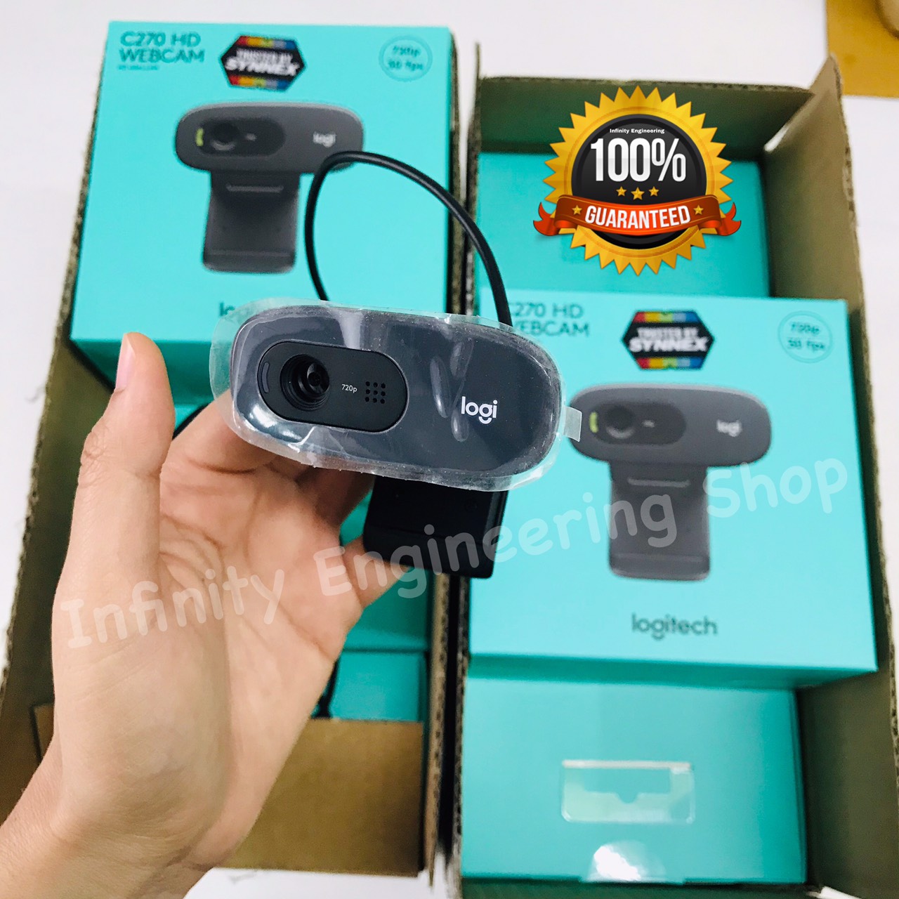 Logitech กล้องเว็บแคม รุ่น C270 HD 720P Webcam [ของแท้100%] ส่งของทุกวัน