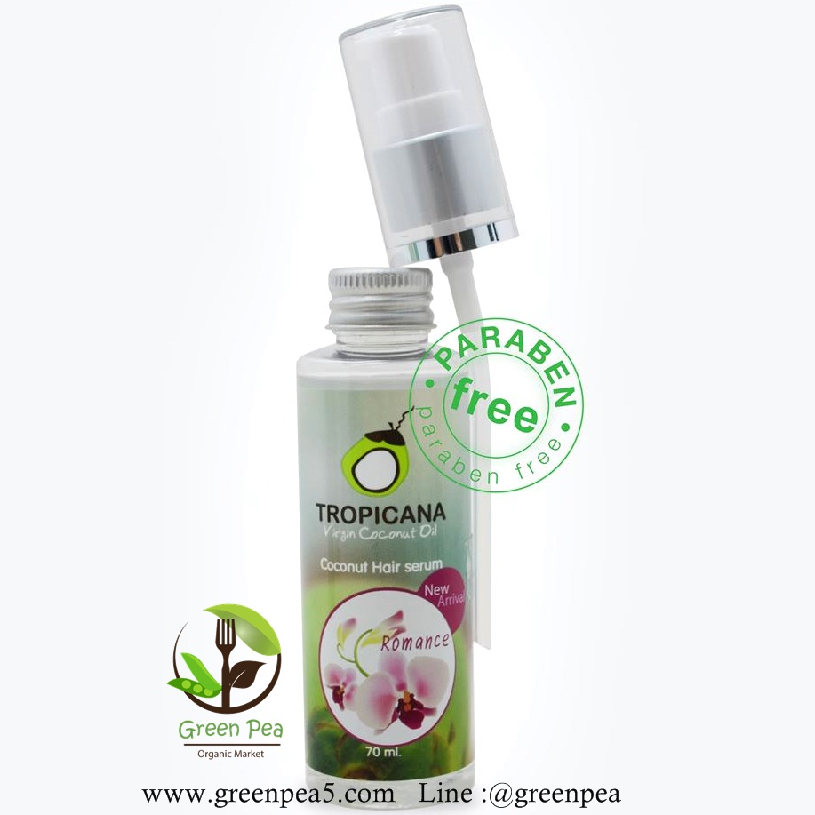 เซรั่มบำรุงผมน้ำมันมะพร้าว 70 ML. Tropicana Coconut Hair Serum 70ml