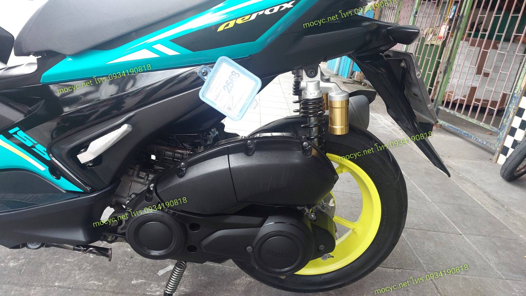 (ปิดการขายครับ) aerox สีเขียว ปี 2019 สภาพสวยไมล์น้อย โอนให้ฟรี