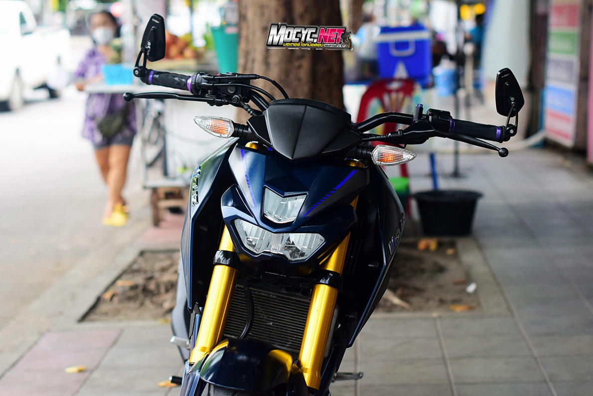 (( ขายแล้วครับ )) M slaz 2019 สีนํ้าเงินขอบคุณน้องเอมอร ที่มาอุดหนุนครับ