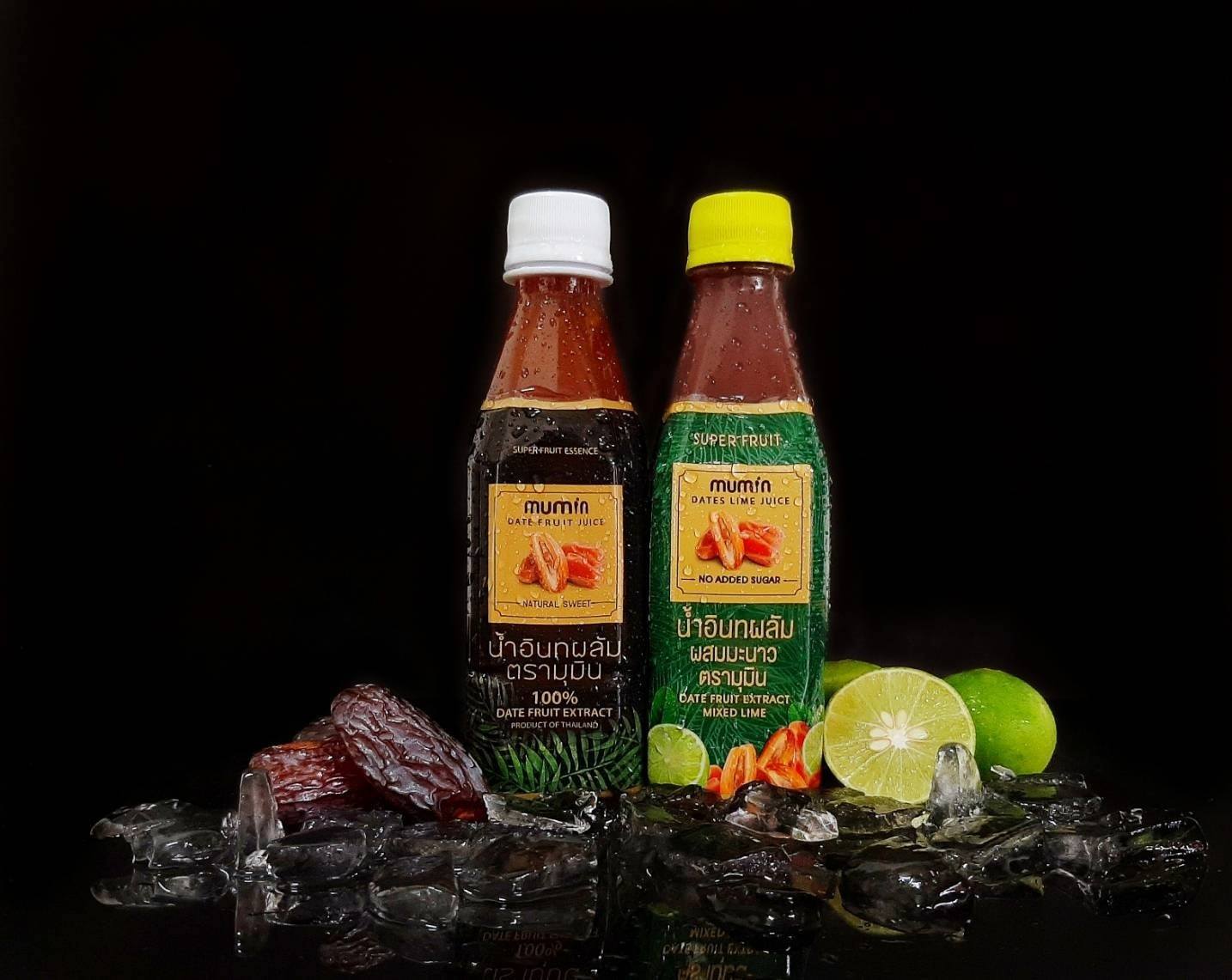 Mumin 6 ขวด น้ำอินทผาลัม มุมิน 2 รสชาติ Date fruit Juice สกัดจากอินทผาลัมแท้ ไม่ผสมน้ำตาล