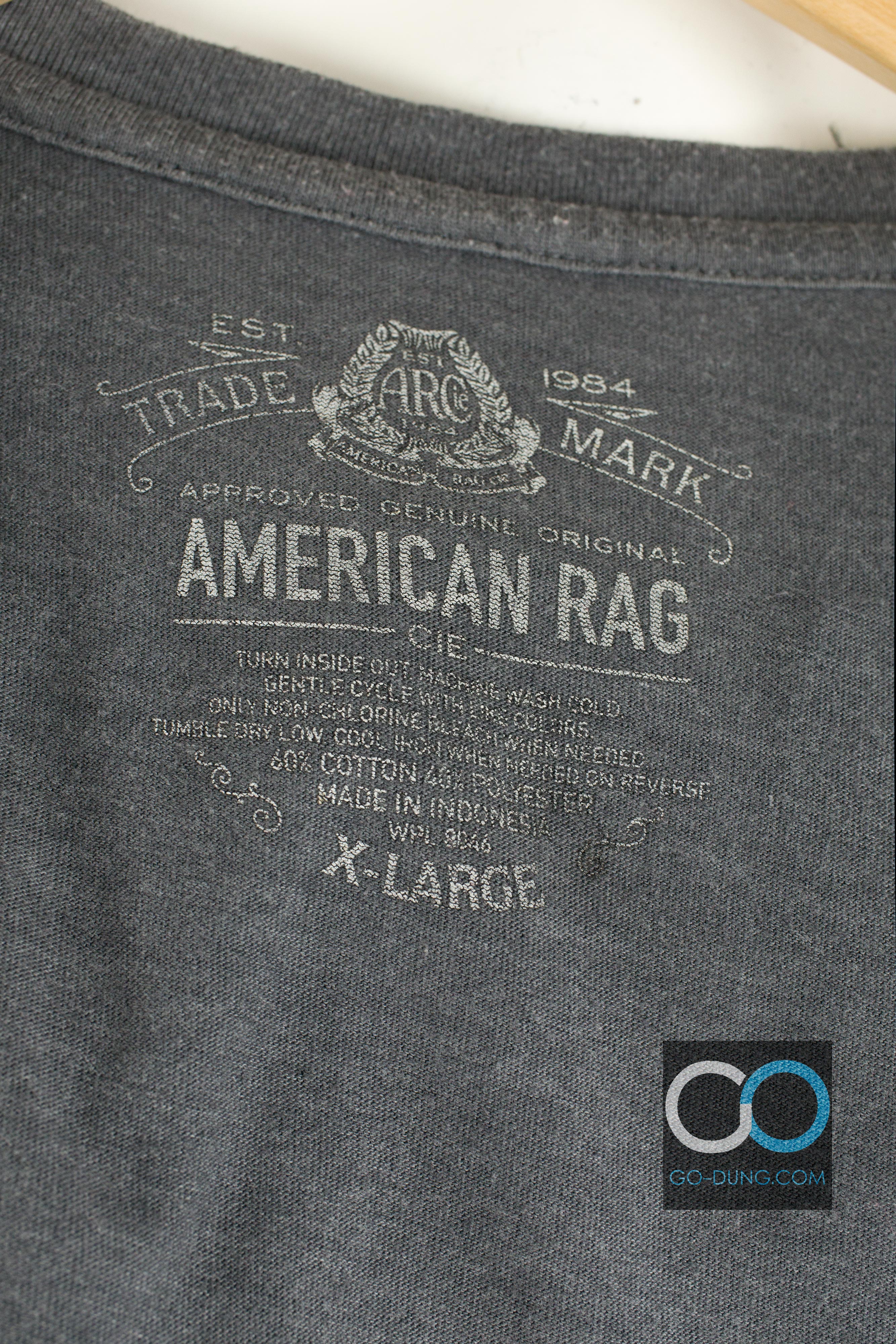 เสื้อยืดผ้าบาง เสื้อยืดมีกระเป๋า เสื้อยืดผ้าผสม โพลี ยี่ห้อ AMERICAN RAG