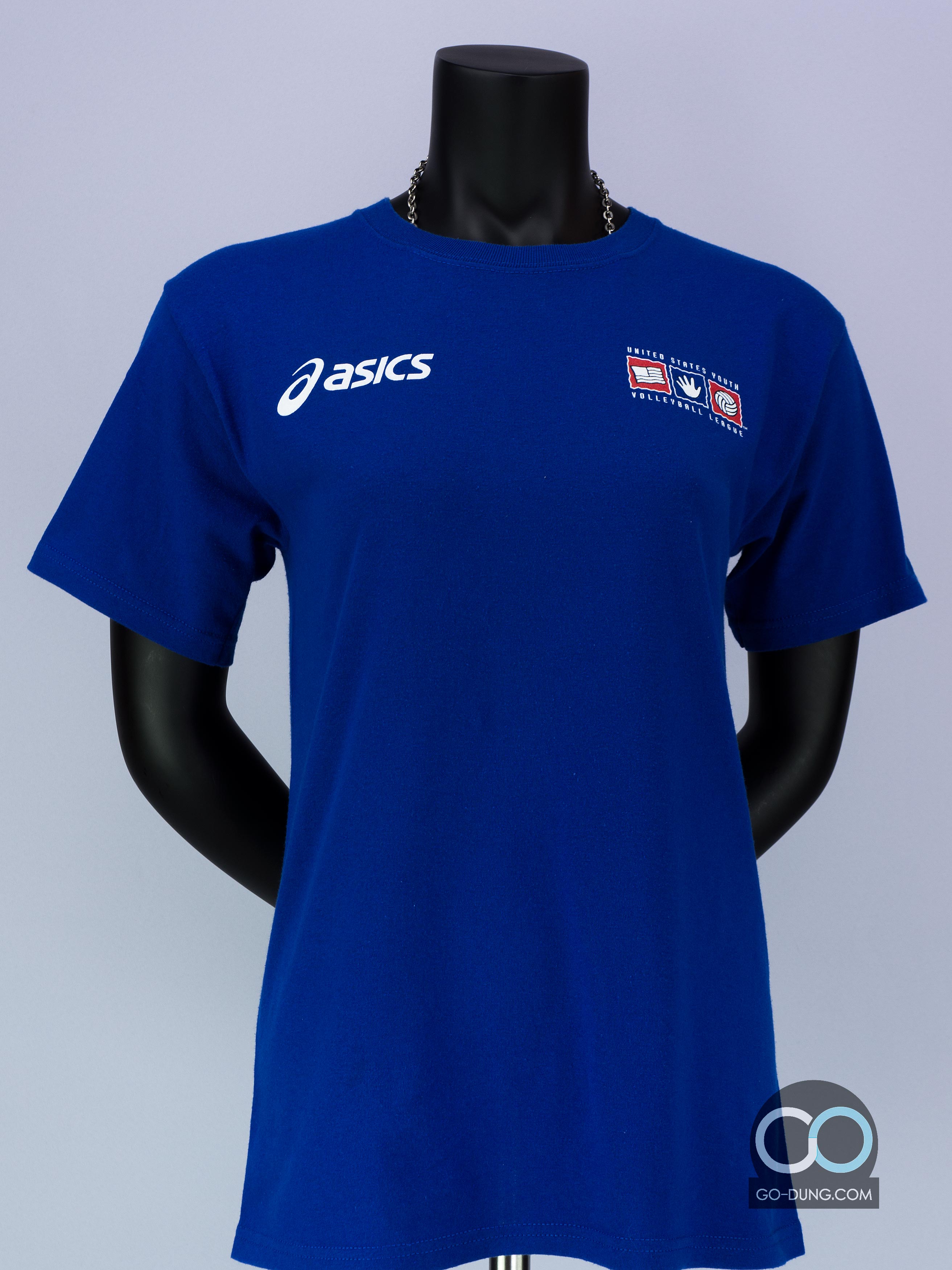 เสื้อยืดมือสอง HANES : ASICS UNITED STATES YOUTH VOLLEYBALL LEAGUE ผ้าบาง ผ้า 50/50