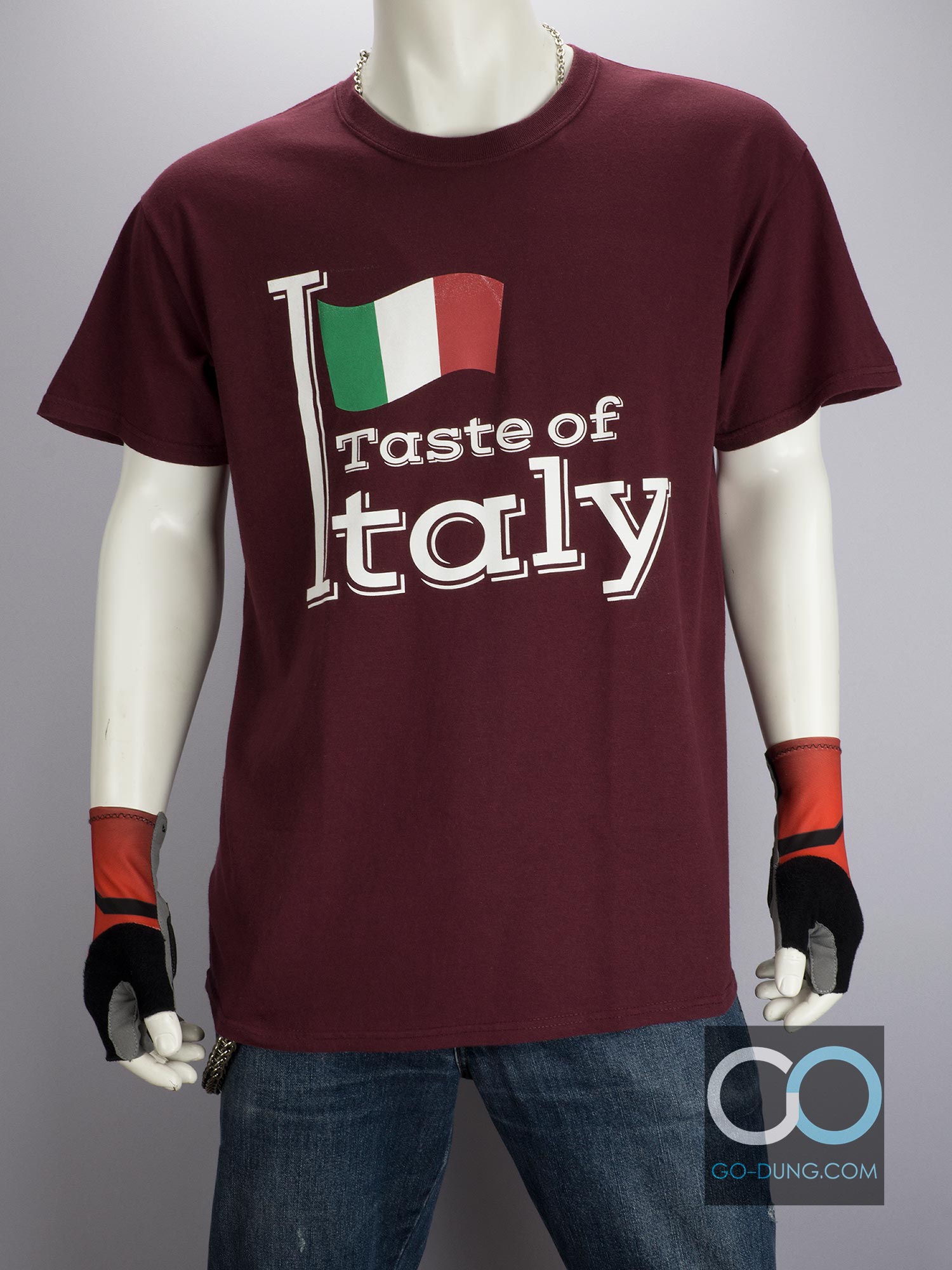 เสื้อยืดมือสองTaste of Italy ผ้า 100 คอตตอน ยี่ห้อ Gildan