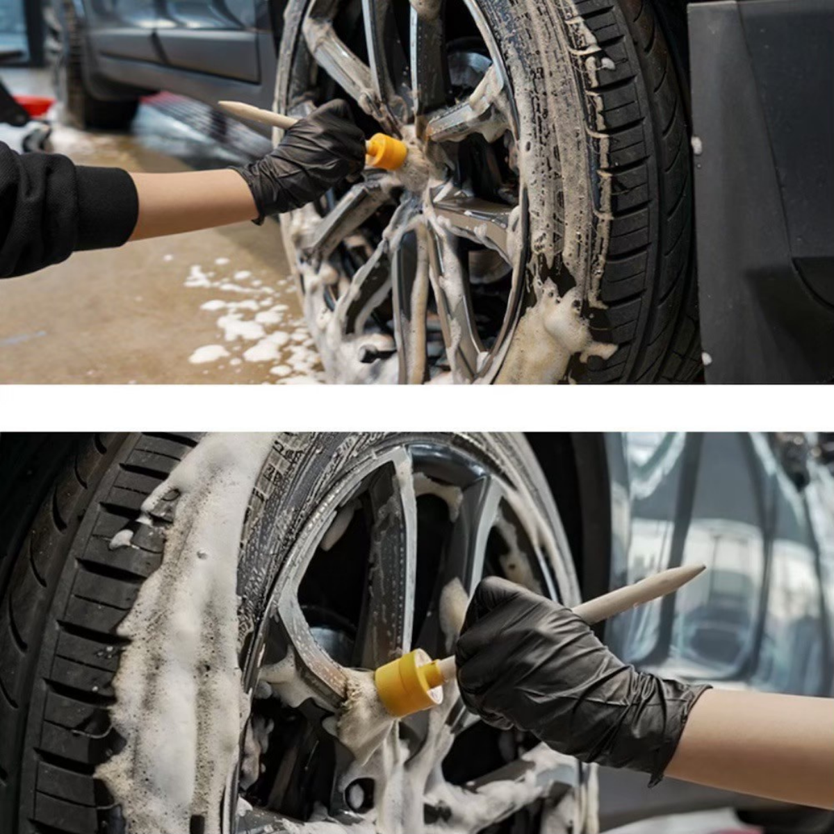 GLOSSBRO Tire Clean, โฟมสเปรย์ทำความสะอาดยางและล้อ 500ml
