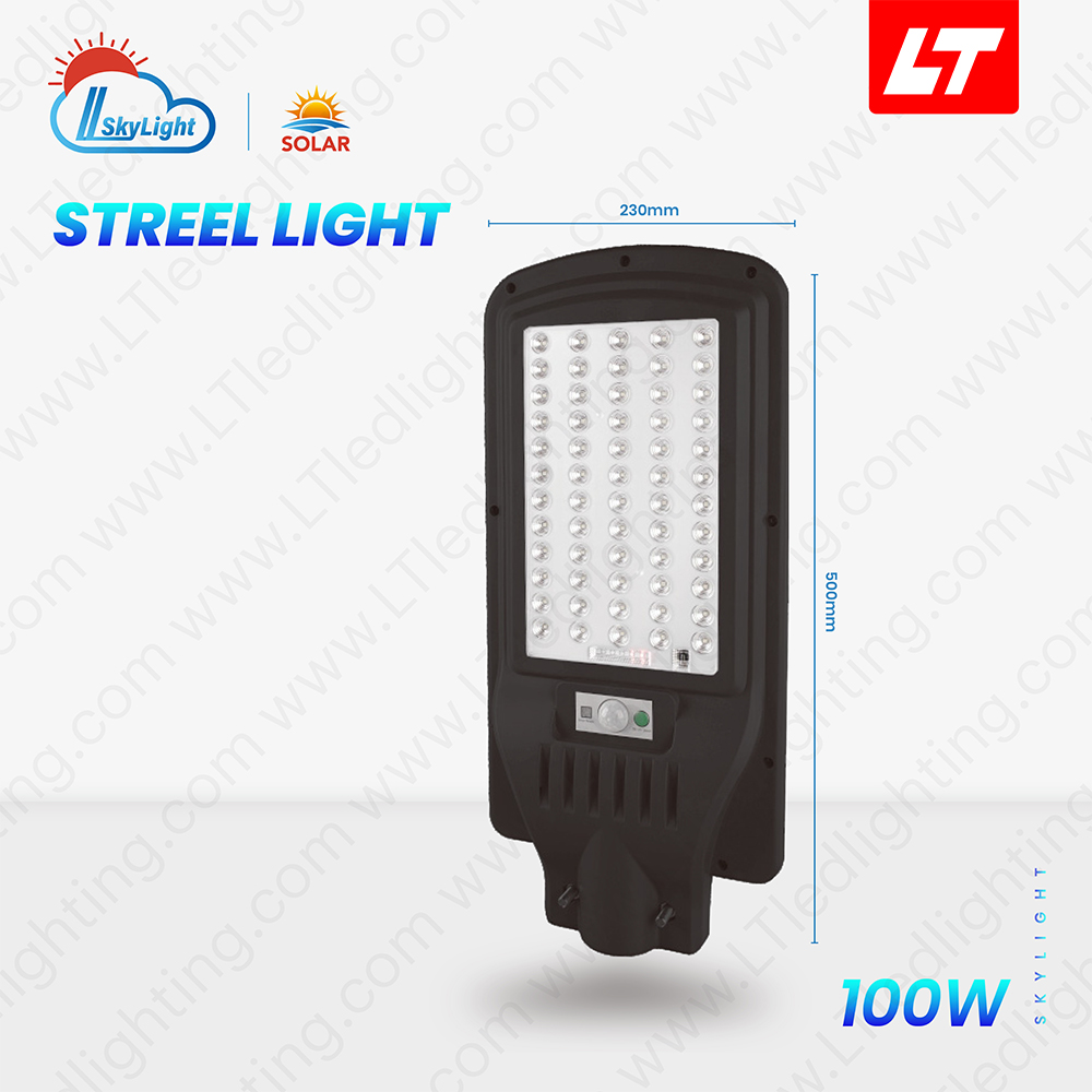 SKYBIRD โคมไฟถนนโซล่าเซลล์ 100W-400W รุ่นSKY-SLT17 daylight 6500K โคมไฟถนนโซล่าเซลล์ Streetlight
