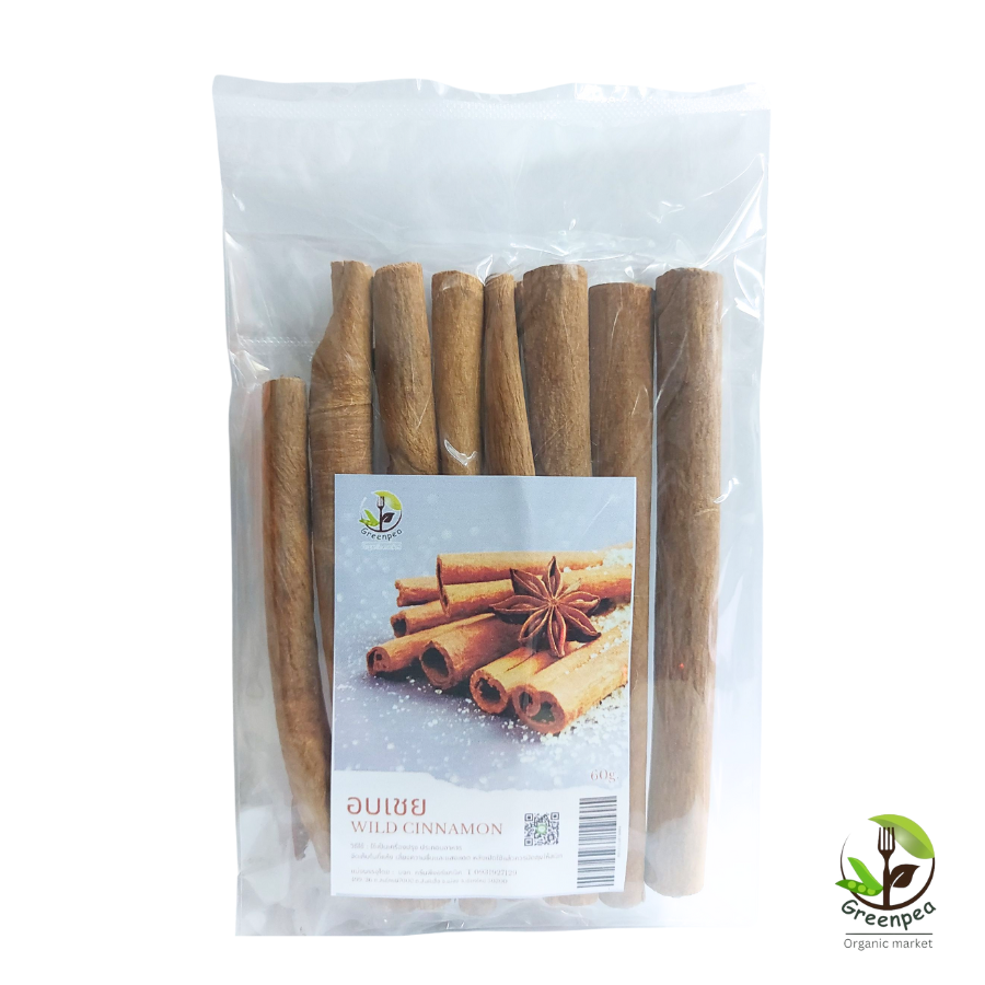 Wild Cinnamon ซินนาม่อน อบเชย แบบเเท่ง ขนาด 60 กรัม ทานคู่กับเครื่องดื่ม หรืออาหาร พร้อมใช้งาน