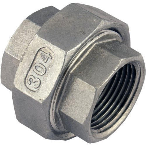 ยูเนี่ยนเกลียวสเตนเลส(เทปล่อน) ยูเนี่ยนสแตนเลส 304 UNION STAINLESS STEEL SCREWED 304