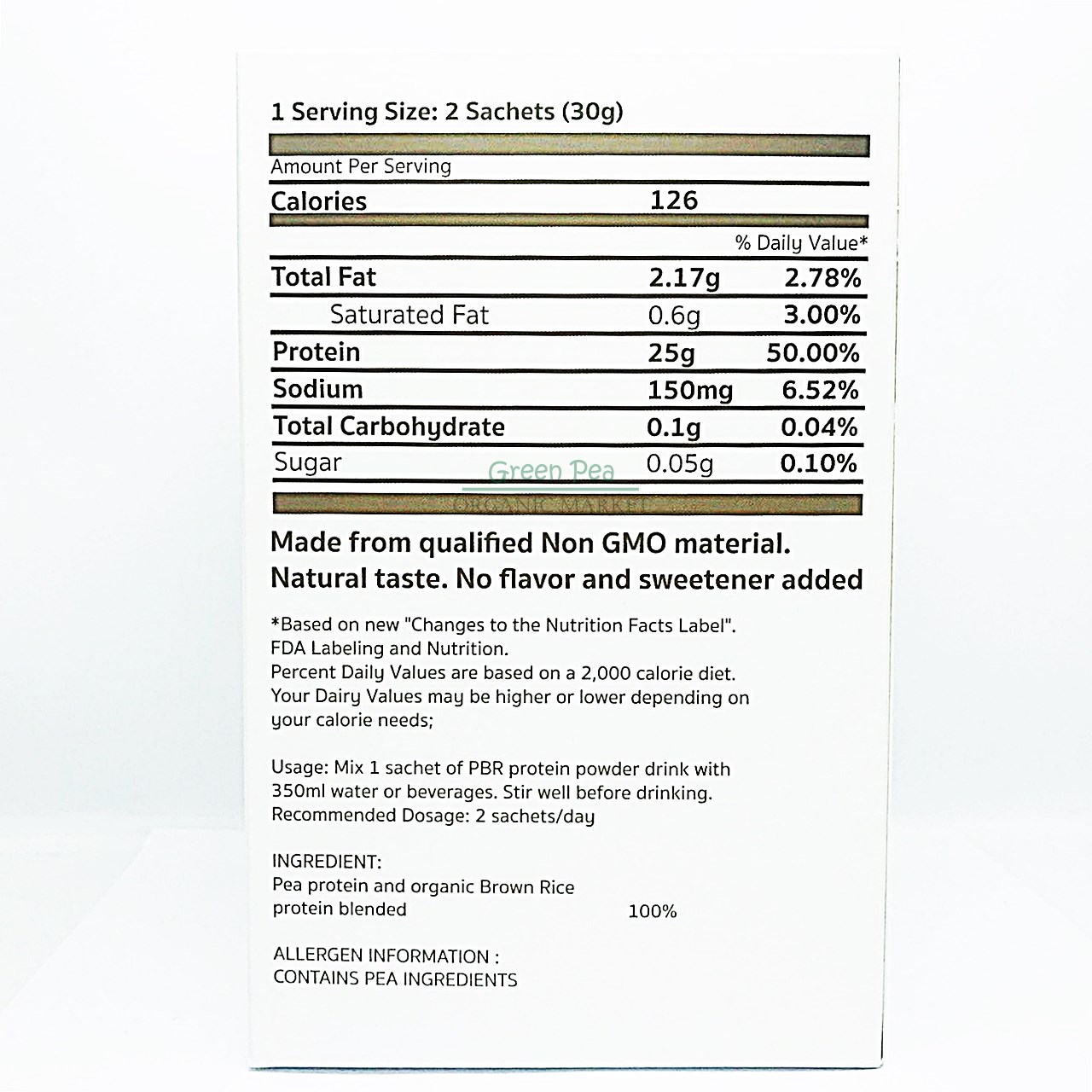 PBR Protein Natuur Sakana นาทูเออร์ พีบีอาร์ โปรตีน กล่อง 30 ซอง