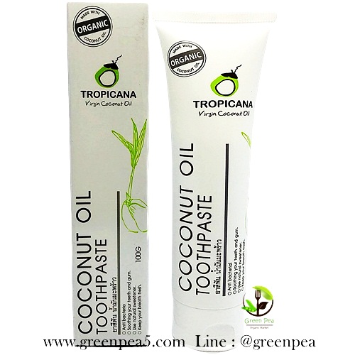 ยาสีฟันน้ำมันมะพร้าว COCONUT OIL TOOTHPAST 100 g.