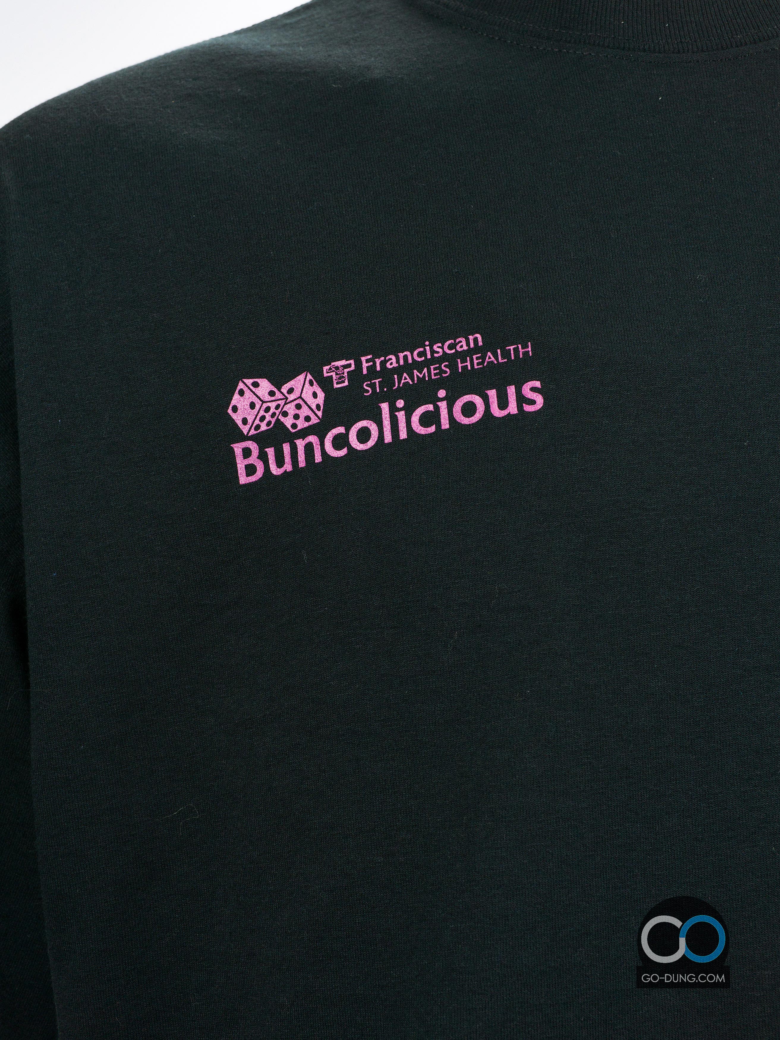 เสื้อยืดมือสอง GILDAN : BUNCOLICIOUS ผ้าบาง ผ้า 50/50