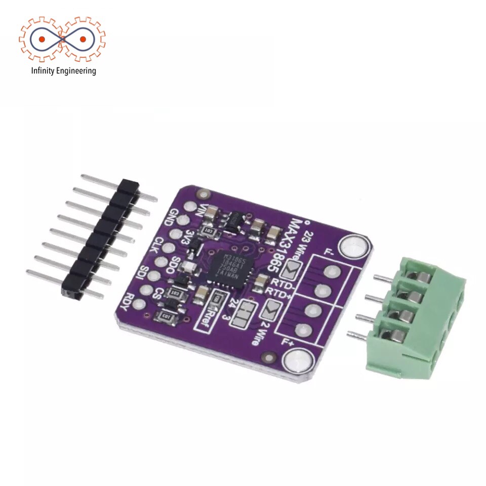MAX31865 RTD Platinumความต้านทานอุณหภูมิเครื่องตรวจจับโมดูลPT100 To PT1000
