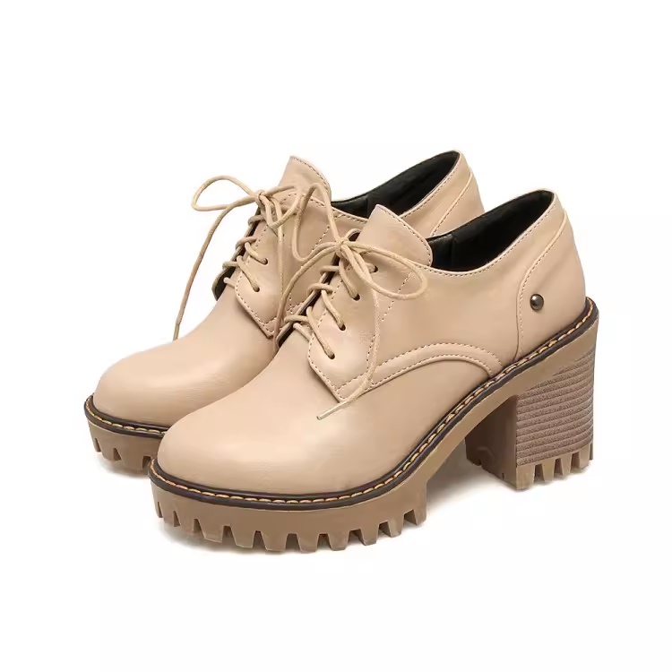 พรีออเดอร์ รองเท้าส้นเตารีด รองเท้าส้นเตารีดไซส์ใหญ่ รองเท้าส้นเตารีดไซส์เล็ก รองเท้าส้นหนาไซส์ใหญ่ รองเท้าส้นตึกไซส์เล็ก 32-43 รหัส Y-86471