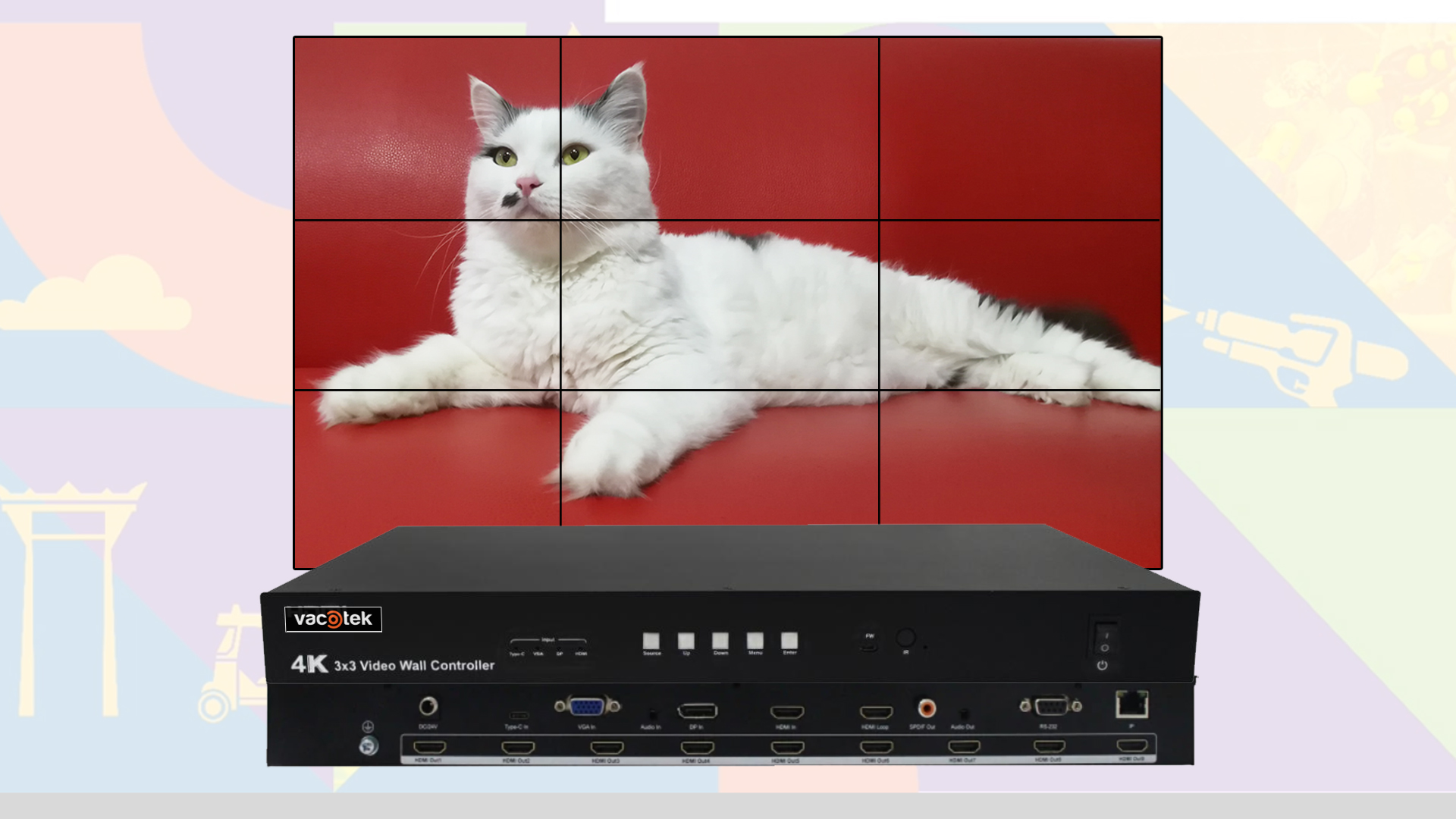 VACOTEK F-VW303RB 4K Video Wall Controller HDMI2.0