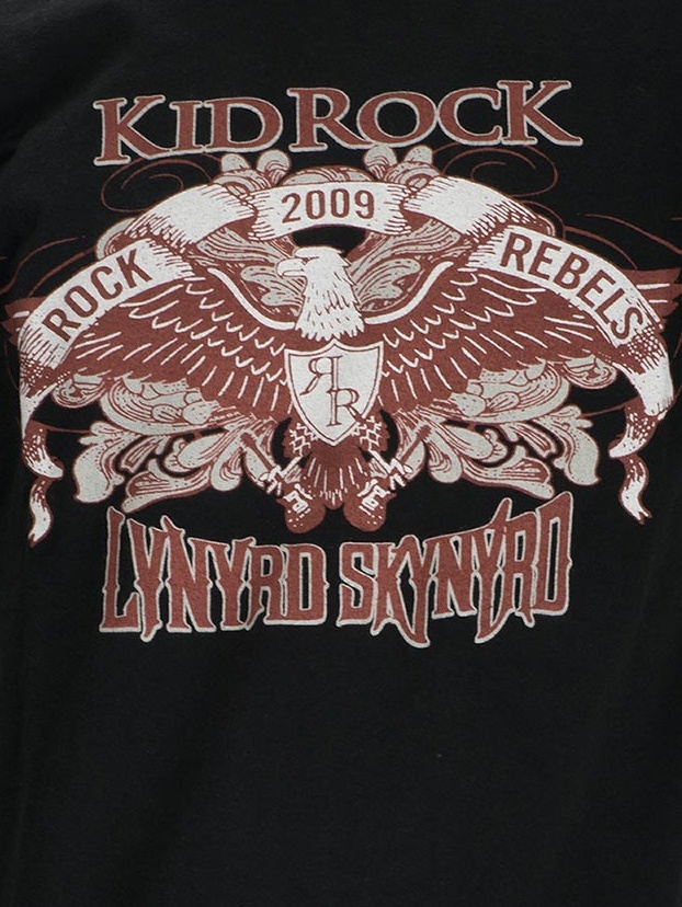 เสื้อวงมือสอง LYNYRD SKYNYRD กับ KIDROCK ผ้า 100 คอตตอน ยี่ห้อ HANES