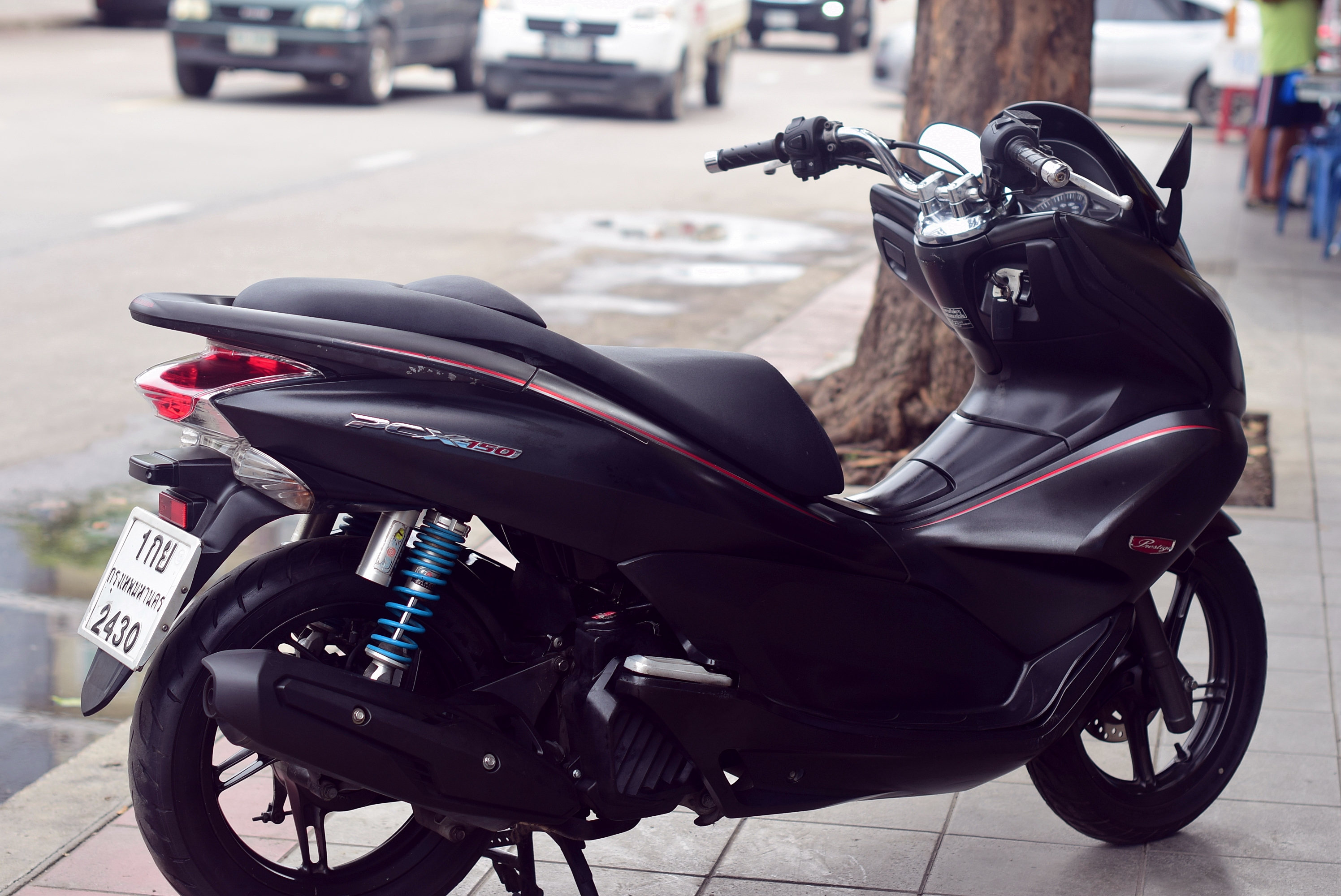 ( ปิดการขายครับผม ) pcx สีดำด้าน รถมือเดียวเครื่องดี