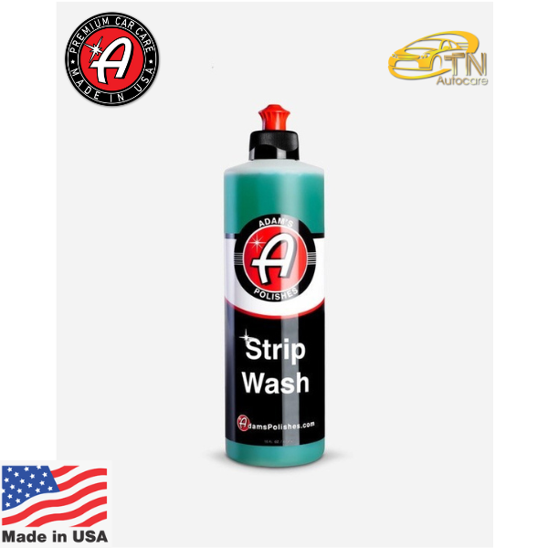 Adam's Strip Wash (16 oz/473 ml) แชมพูล้างรถชนิดเข้มข้น สำหรับขจัดคราบฝังลึก, คราบแวกซ์